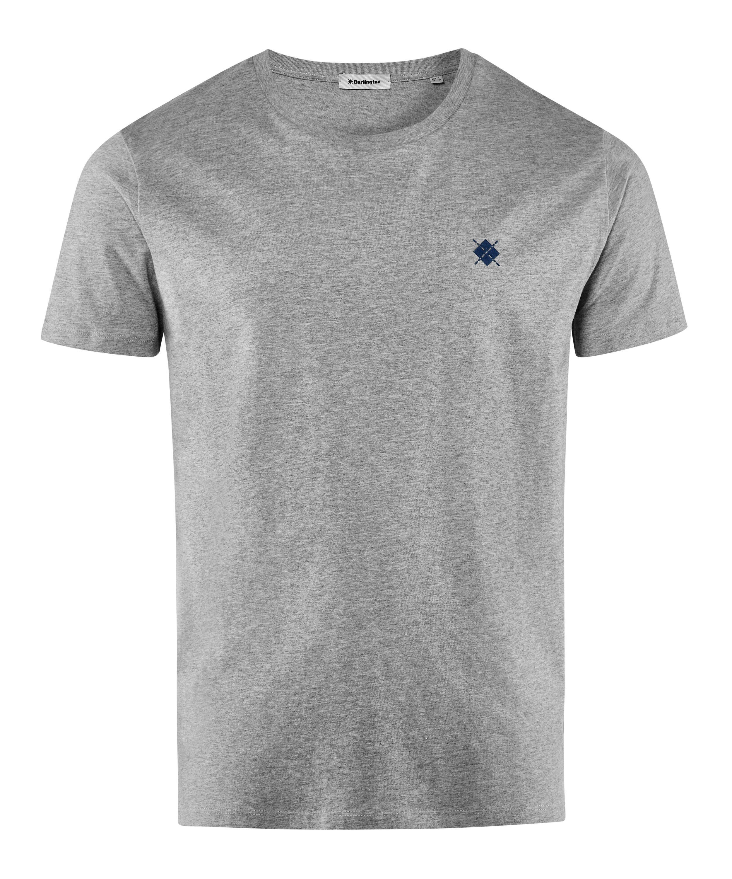 grey (3400) Biobaumwolle Burlington T-Shirt (1-tlg) aus light