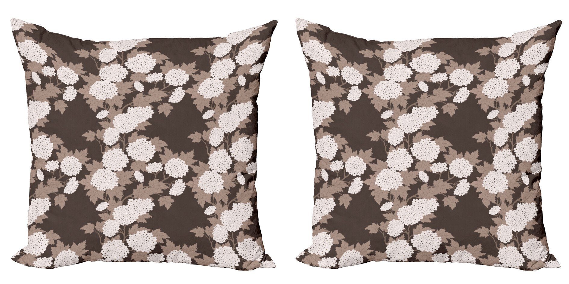 Kissenbezüge Modern Accent Doppelseitiger Digitaldruck, Abakuhaus (2 Stück), Blumen Draufsicht Abstrakt Blüten