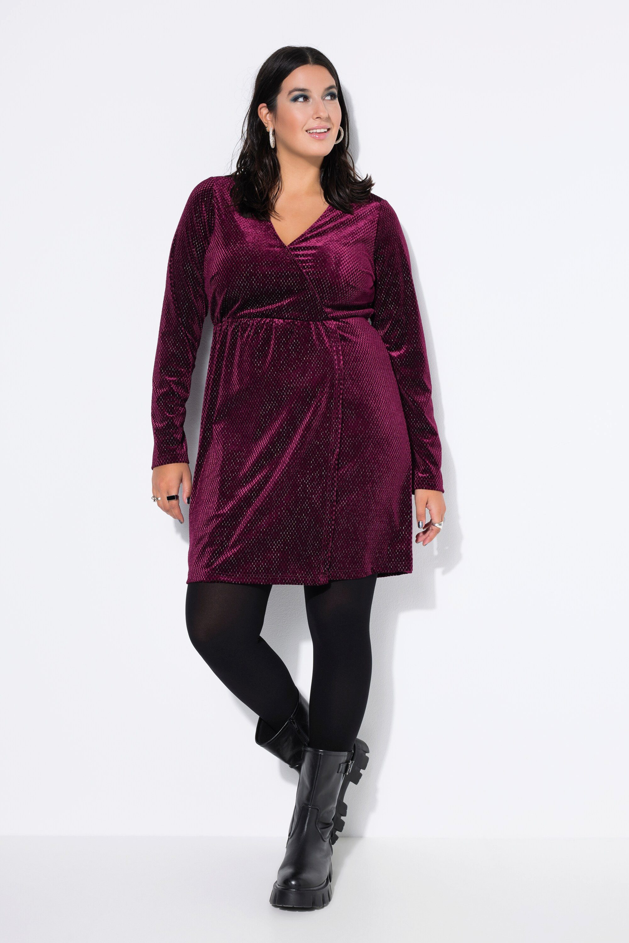 Studio Untold Minikleid Samtkleid A-Line Glitzereffekt günstig online kaufen