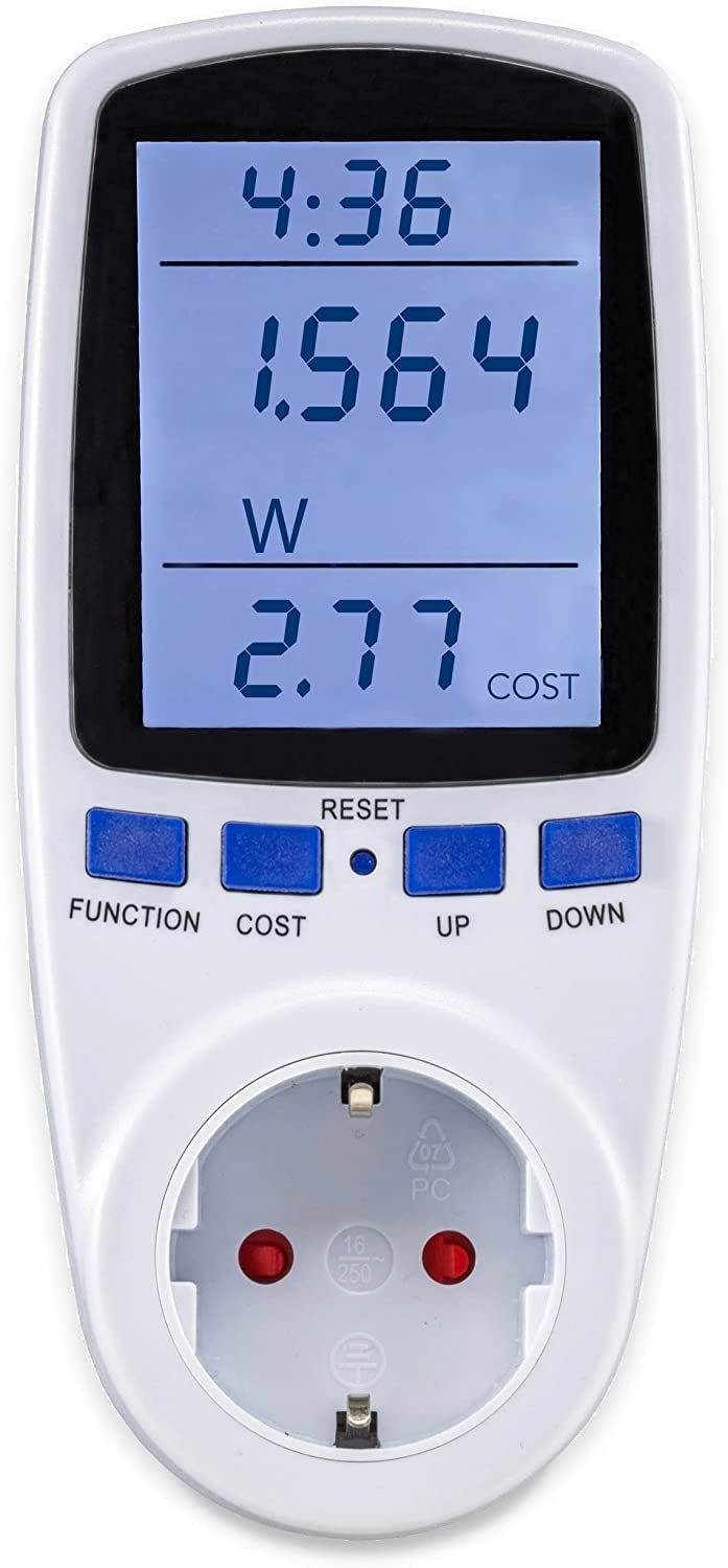 ChiliTec Magnethalter Energiekosten-Messgerät Stromzähler CTM-900 Pro LC-Display, Messung