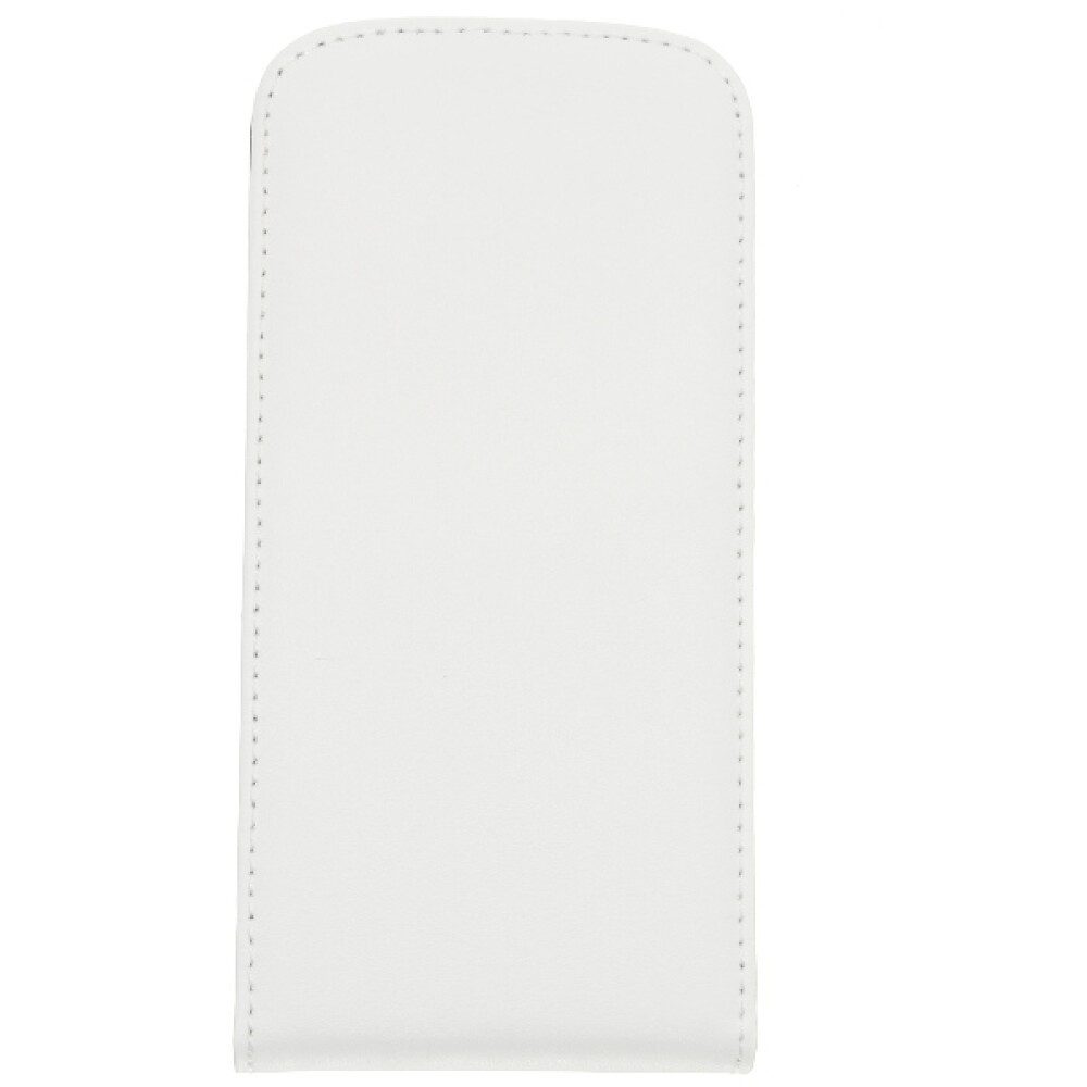 Handytasche Slim Leder Flip Hülle für Galaxy S5 Mini Weiß Handy Tasche Schutz Case (Flip Cover)