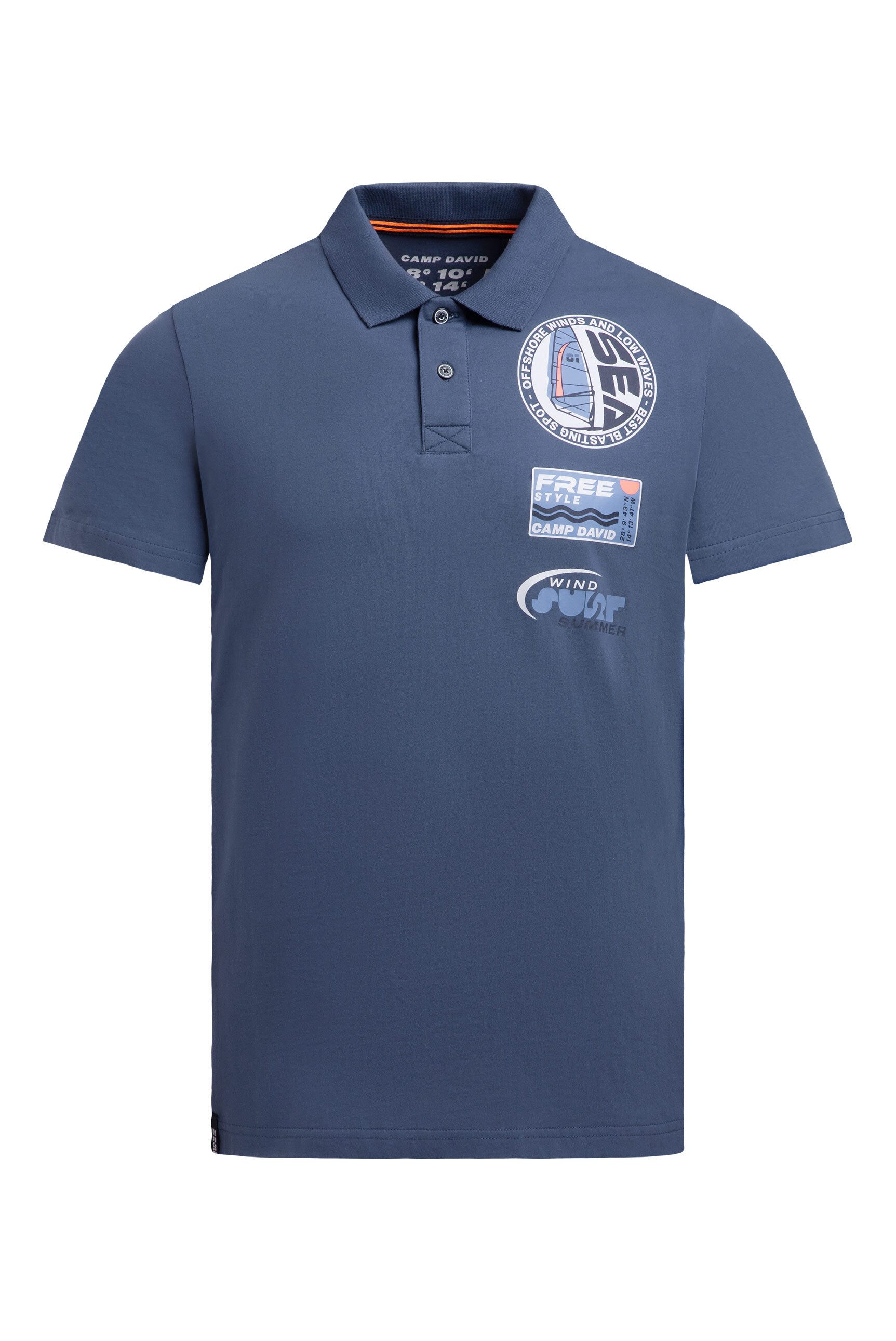 CAMP DAVID Poloshirt aus Baumwolle