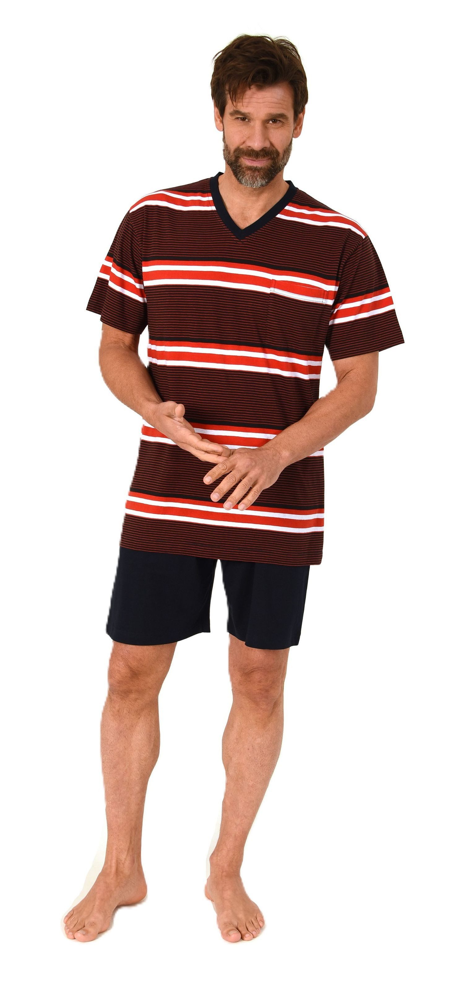 Normann Pyjama Normann Herren Schlafanzug kurzarm günstig online kaufen