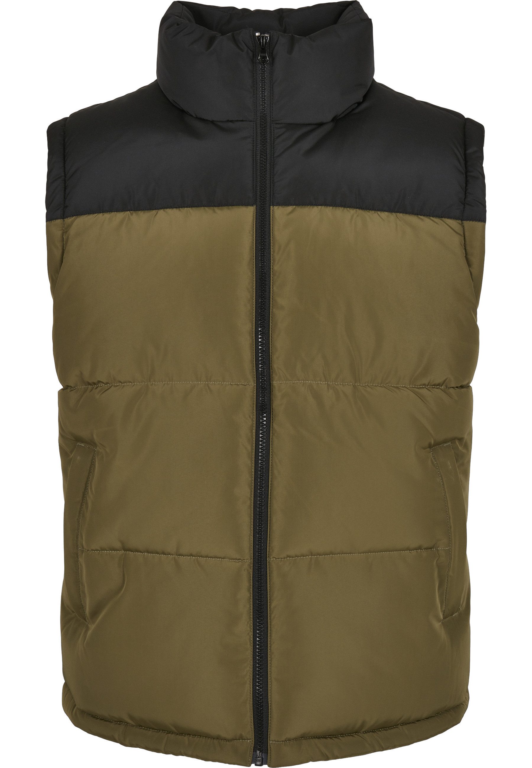 URBAN CLASSICS Jerseyweste Urban Classics Herren Block Puffer Vest (1-tlg)