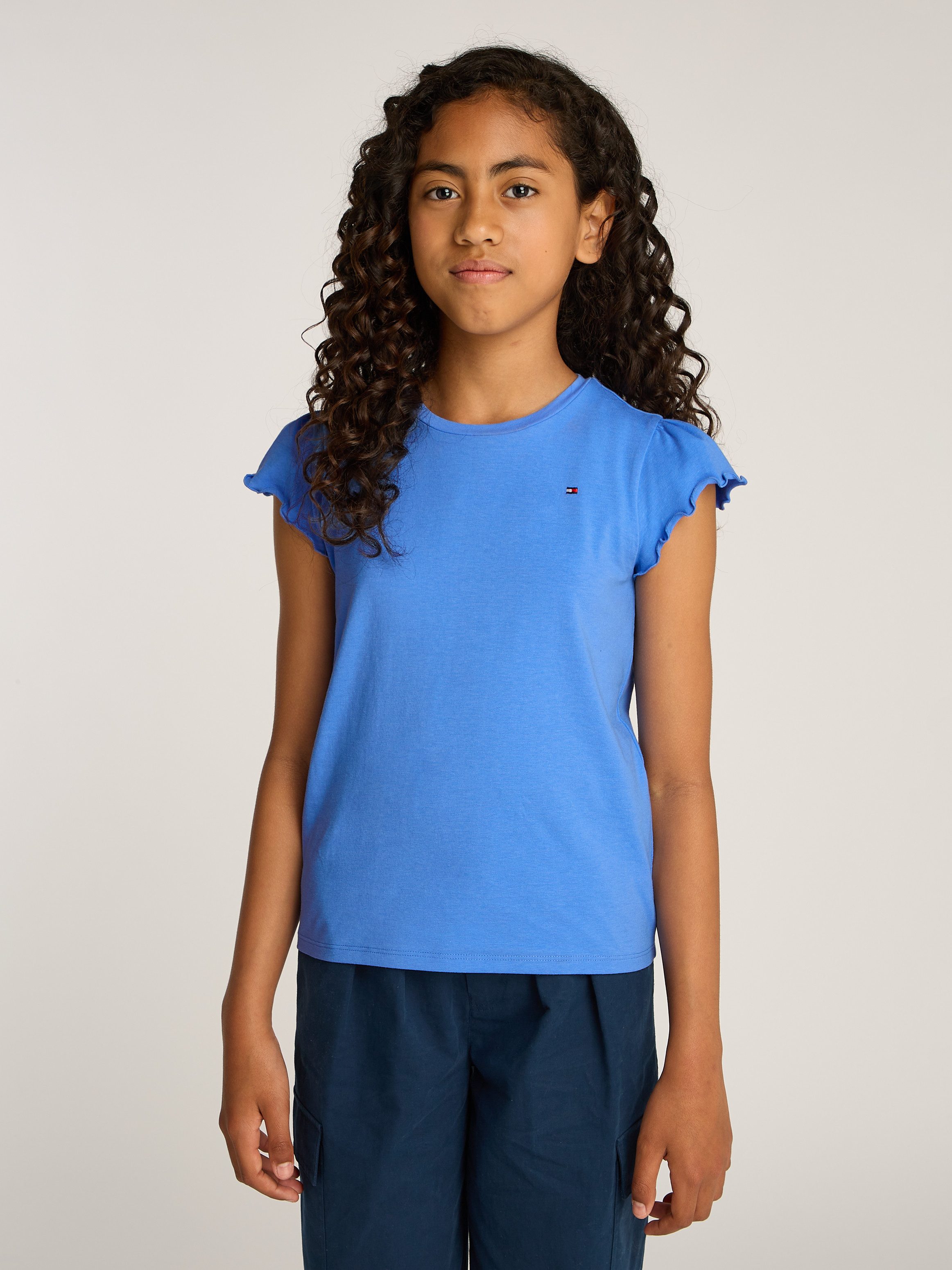 Tommy Hilfiger T-Shirt ESSENTIAL RUFFLE SLEEVE günstig online kaufen