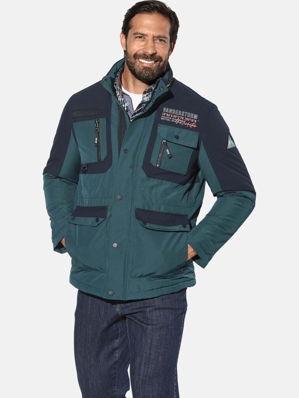 Jan Vanderstorm Outdoorjacke FINNDAL mit vielen praktischen Taschen
