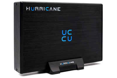 HURRICANE GD35612 3TB Aluminium Externe Festplatte, 3.5" USB 3.0 mit Netzteil externe HDD-Festplatte (3TB) 3,5", Laptop, PC, PS4, PS5, Xbox smart TV