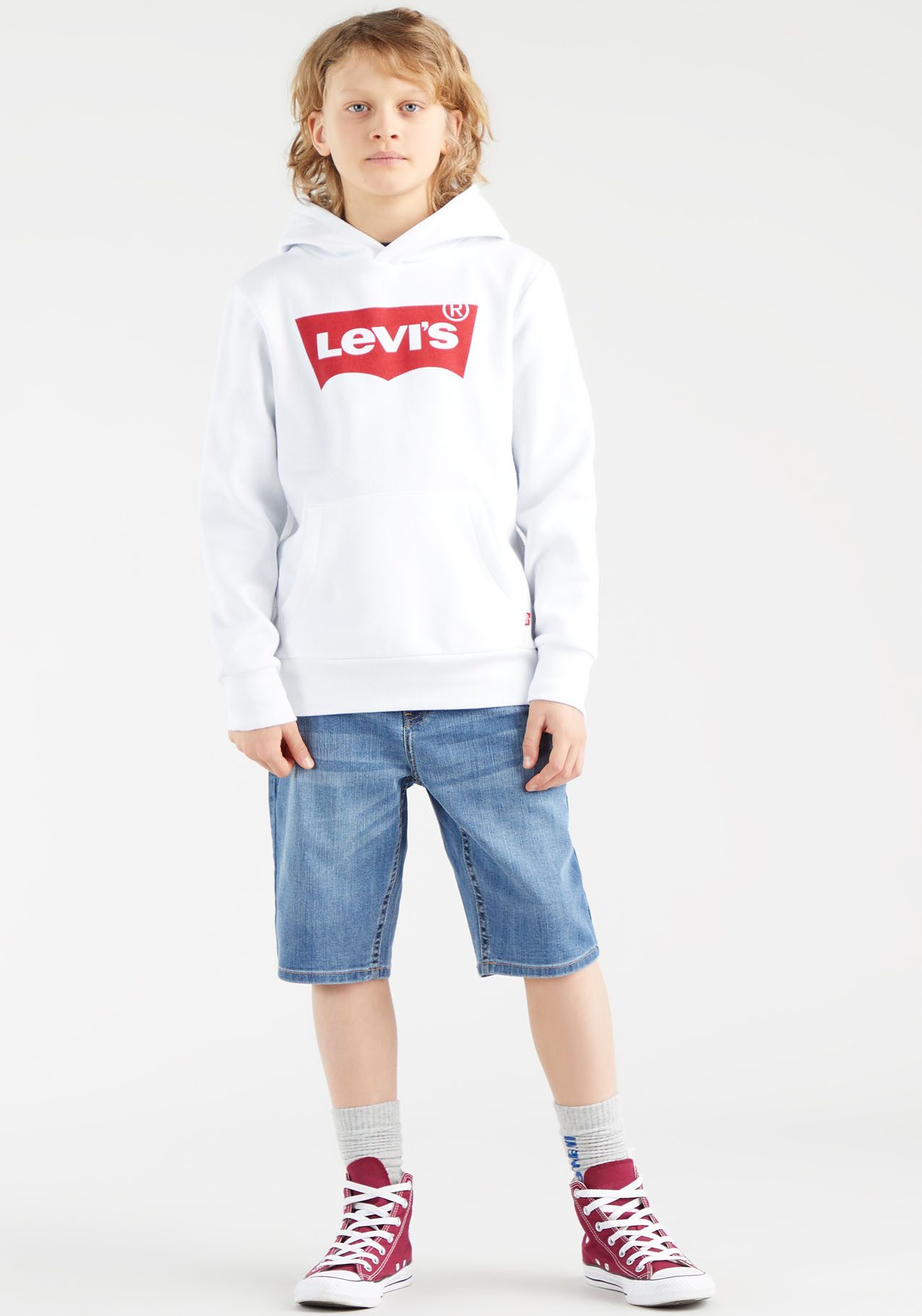 Levi's® Kids Kapuzensweatshirt LVB BATWING PULLOVER HOODIE for BOYS