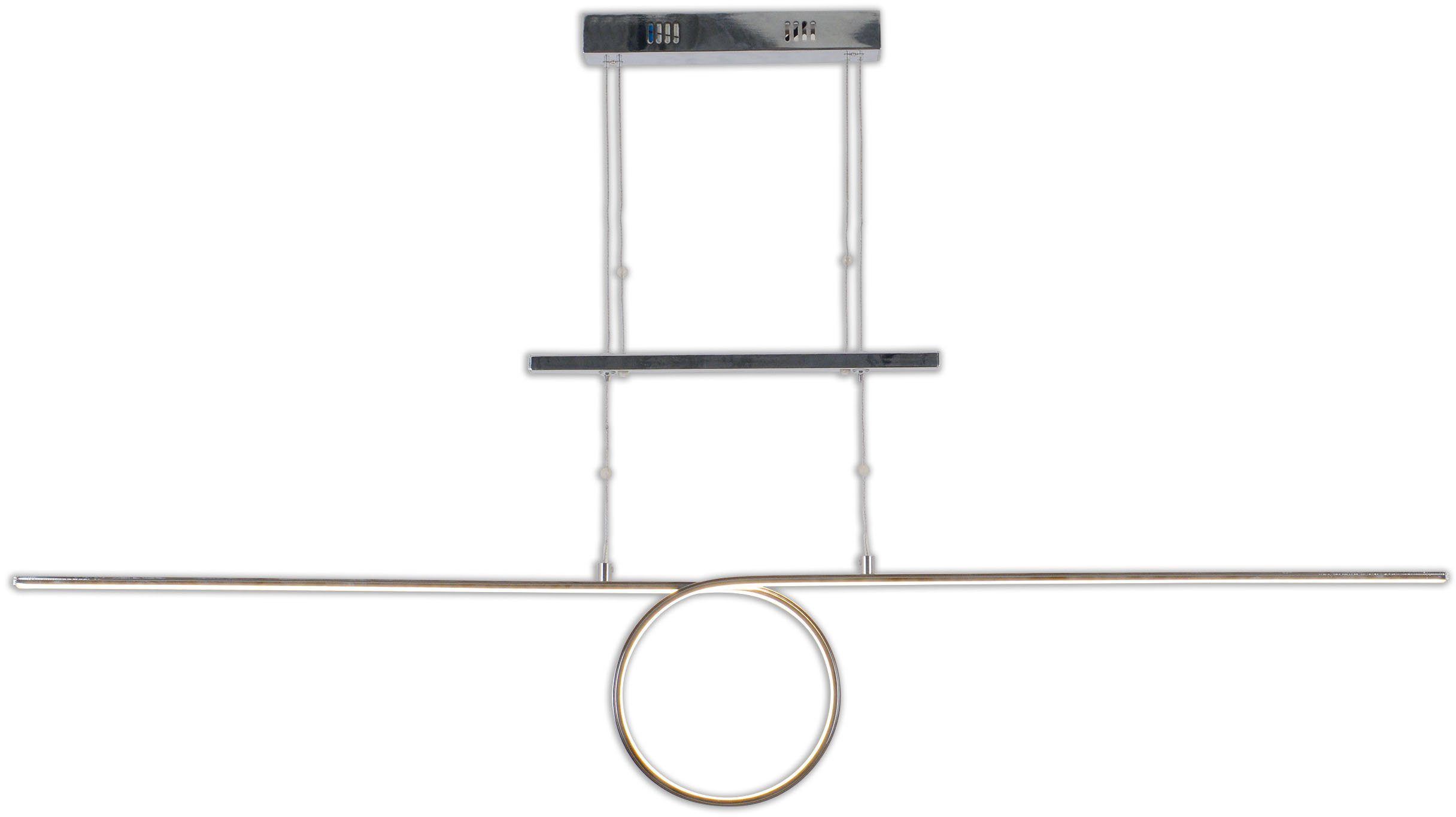 näve LED Pendelleuchte Gegenzug-Pendelleuchte "Loop Line", LED fest integriert, Warmweiß, modernes Design; helles Licht