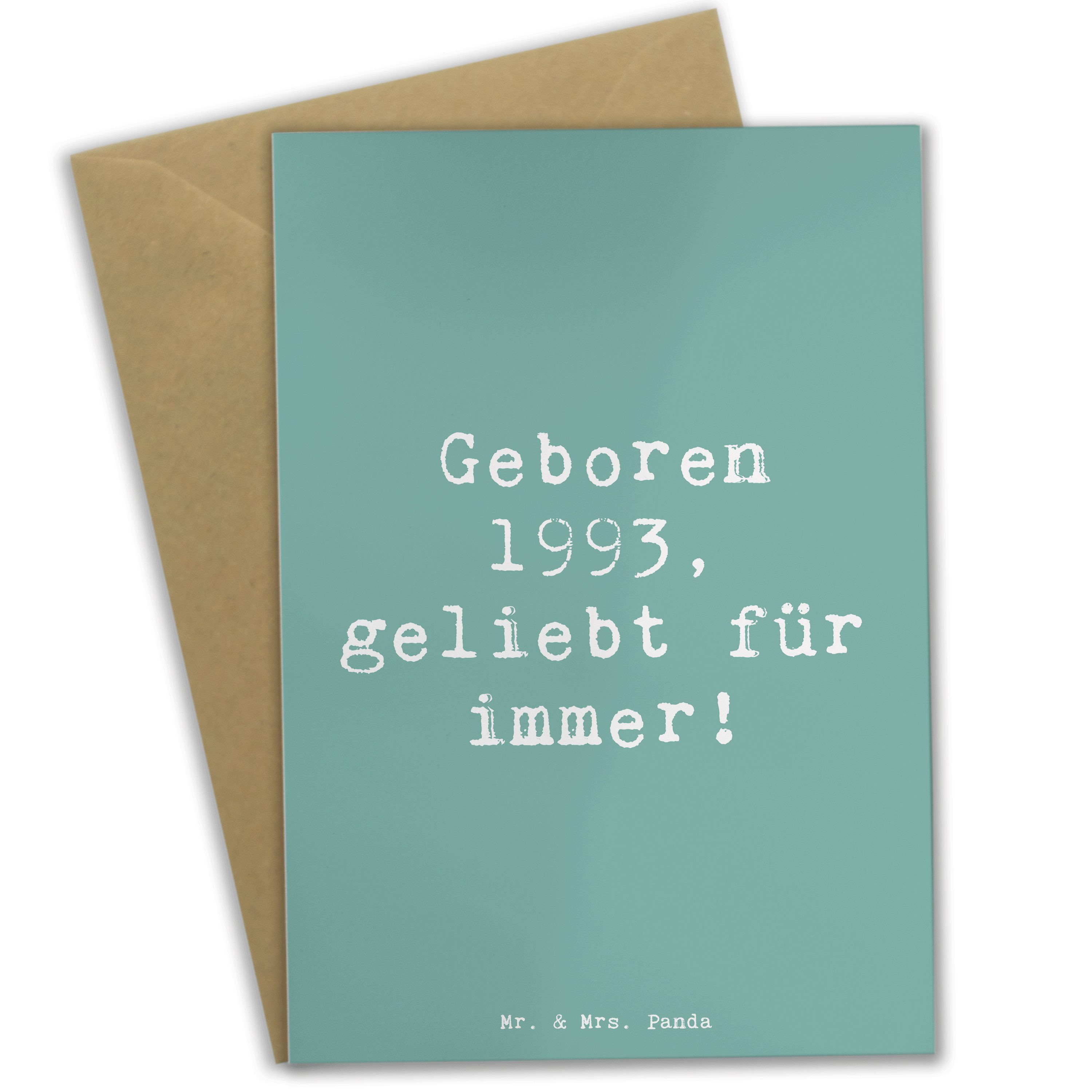 Grußkarte 1993 Geburtstag - Meeresbrise - Geschenk, 1993 Erinnerungen, Gebursda