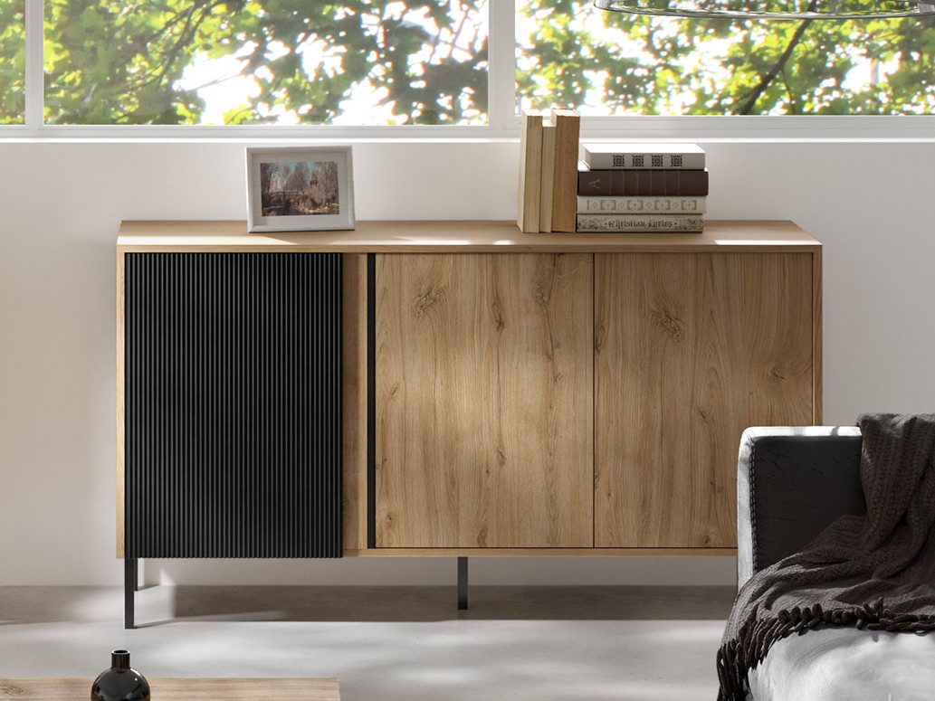 Kommode mit drei Türen OLIS, Elegant design, Griffloses Öffnungssystem
