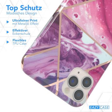 EAZY CASE Handyhülle IMD Motiv Cover für Apple iPhone 11 Pro Max 6,5 Zoll, Dünne Handy Schutzhülle mit Kameraschutz Slim Backcover Violett Beere
