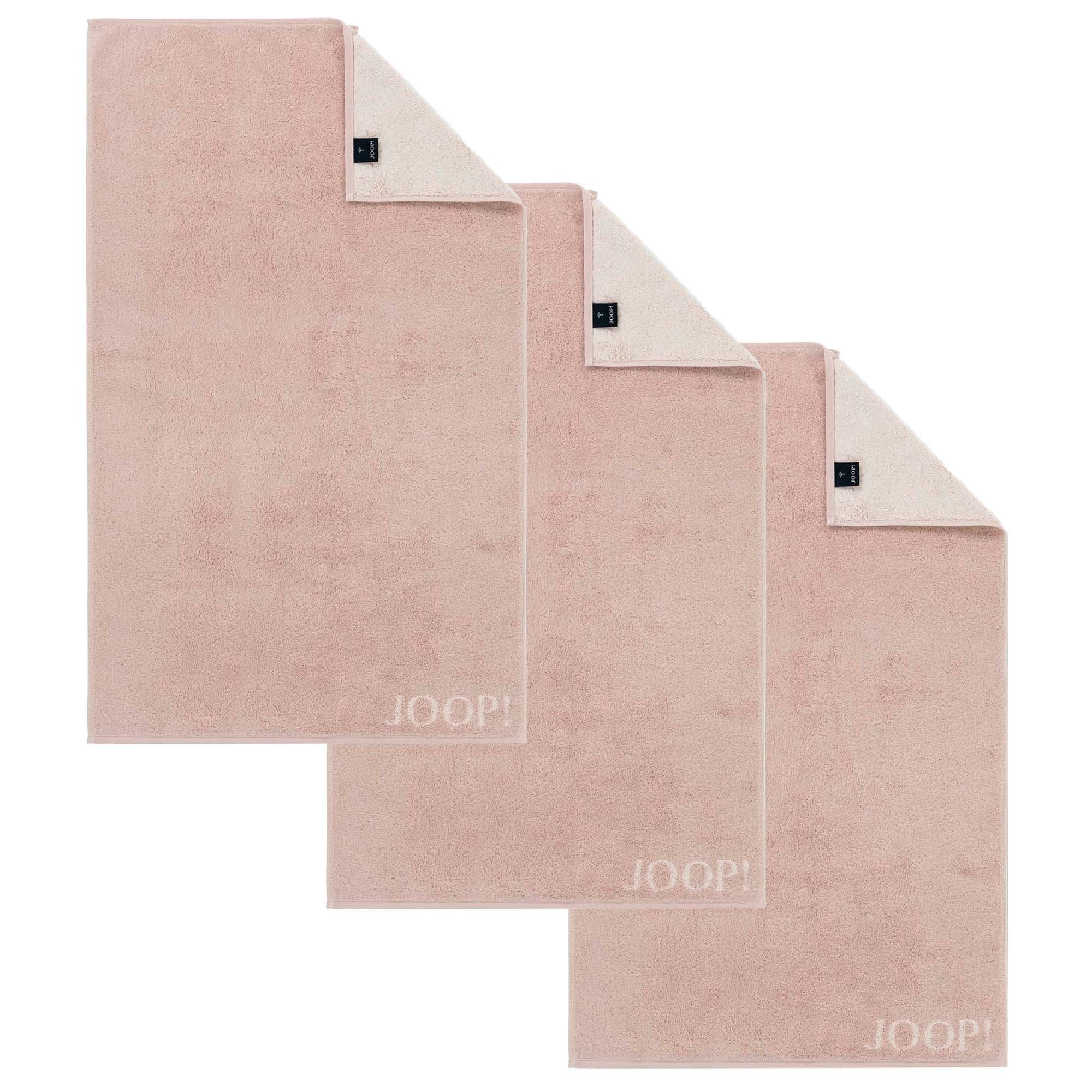 JOOP! Gästehandtücher Unisex Gästetuch 3er Pack Baumwolle, Frottier (Packung, 3-St)