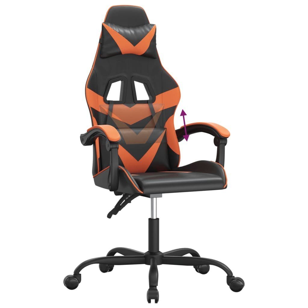 Schwarz Bürostuhl Office Bü vidaXL Home Gaming-Stuhl Arbeitsplatz Orange und Kunstleder