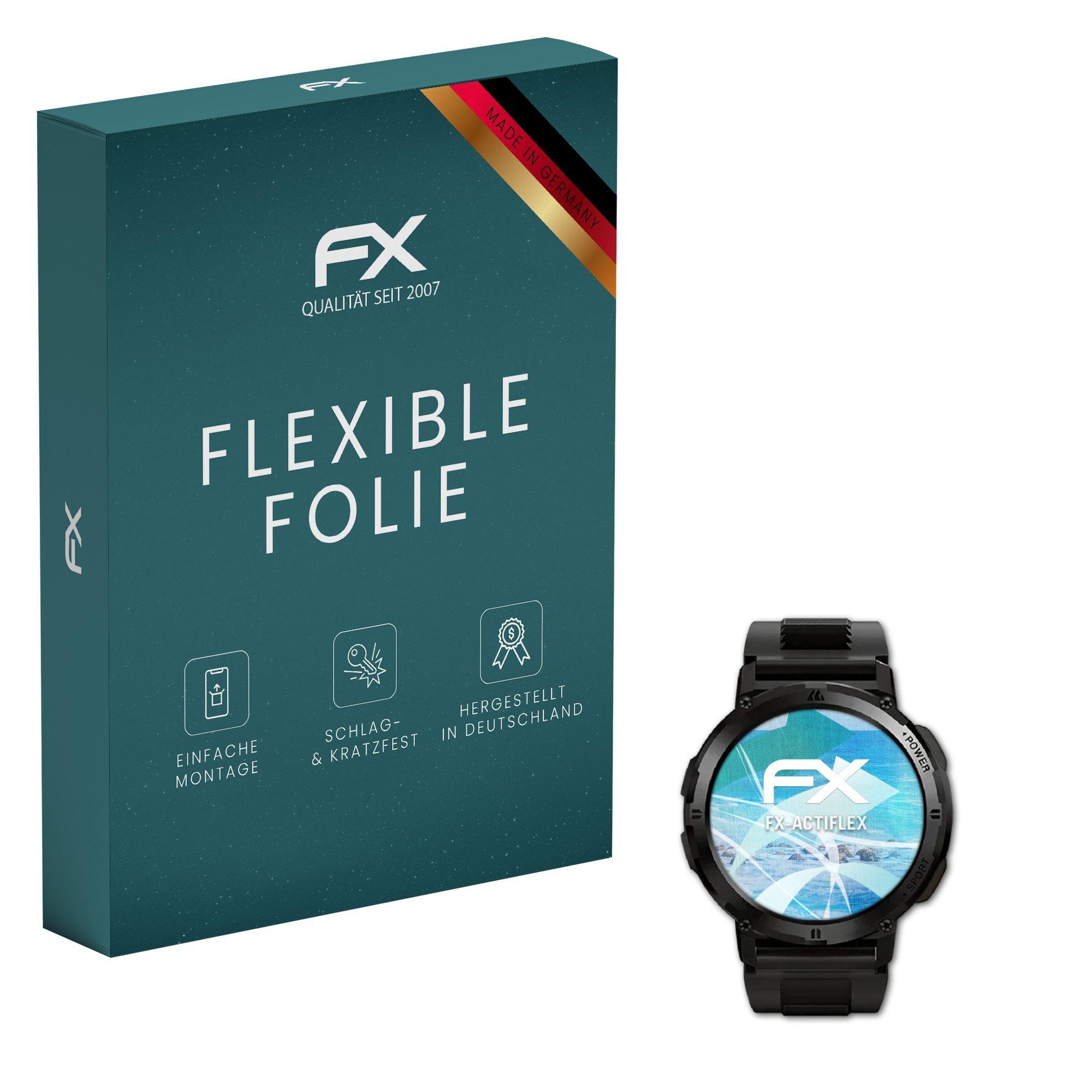 atFoliX Schutzfolie Displayschutzfolie für Njord Gear Mountaineer, (3 Folien), Ultraklar und flexibel