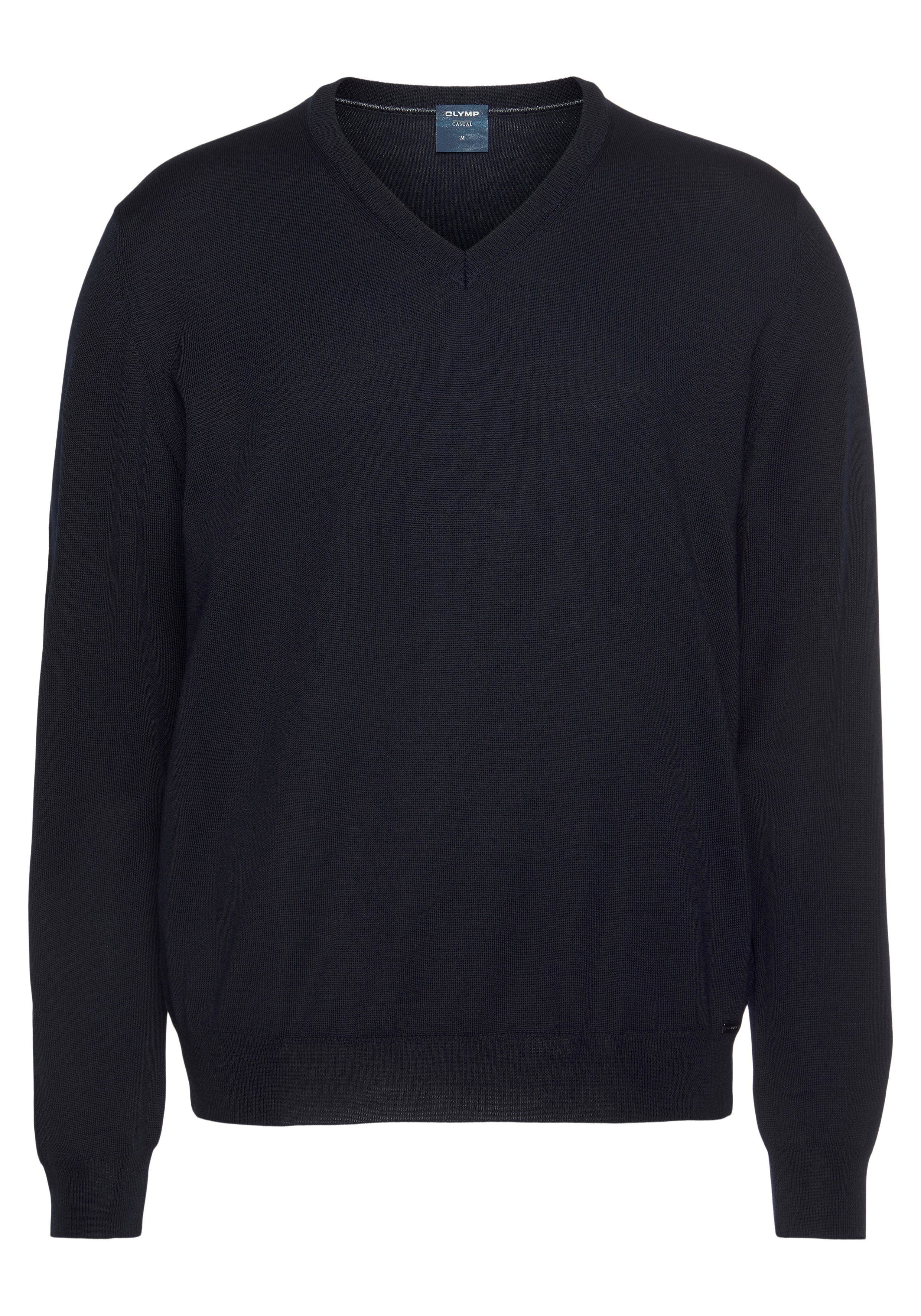 V-Ausschnitt-Pullover OLYMP Strick Casual