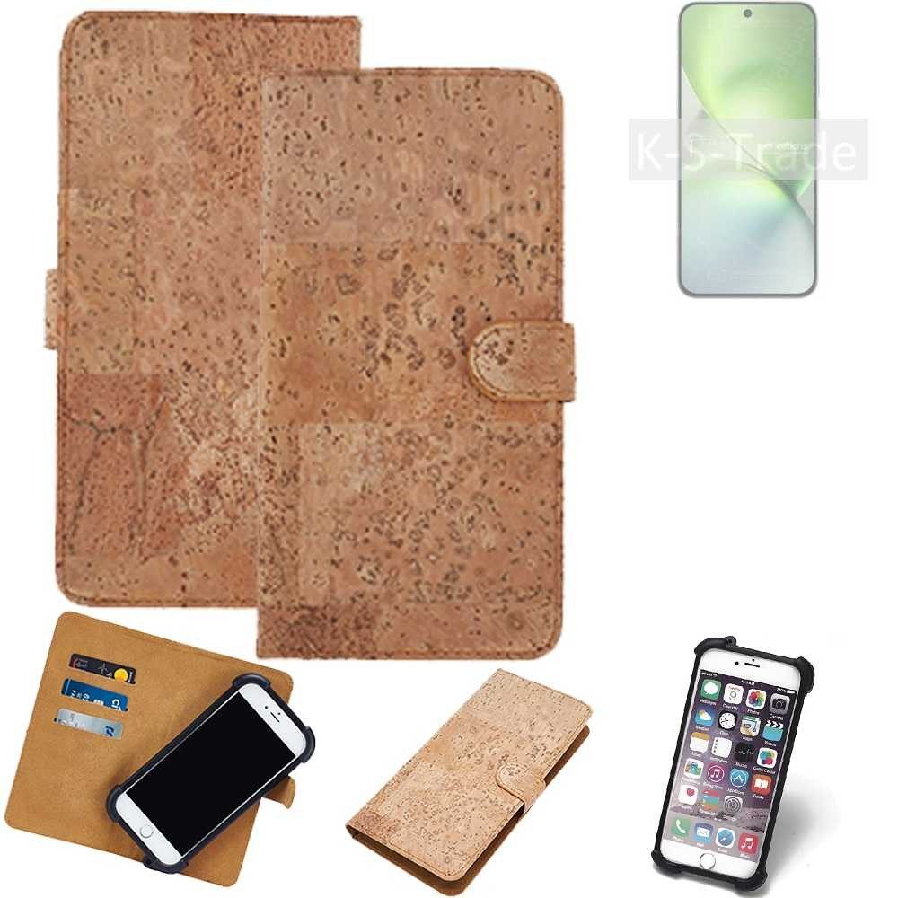 K-S-Trade Handyhülle für Vivo X200 Pro mini, Hülle - Kork Handyhülle Cover - Schutzhülle TPU Case Bumper in