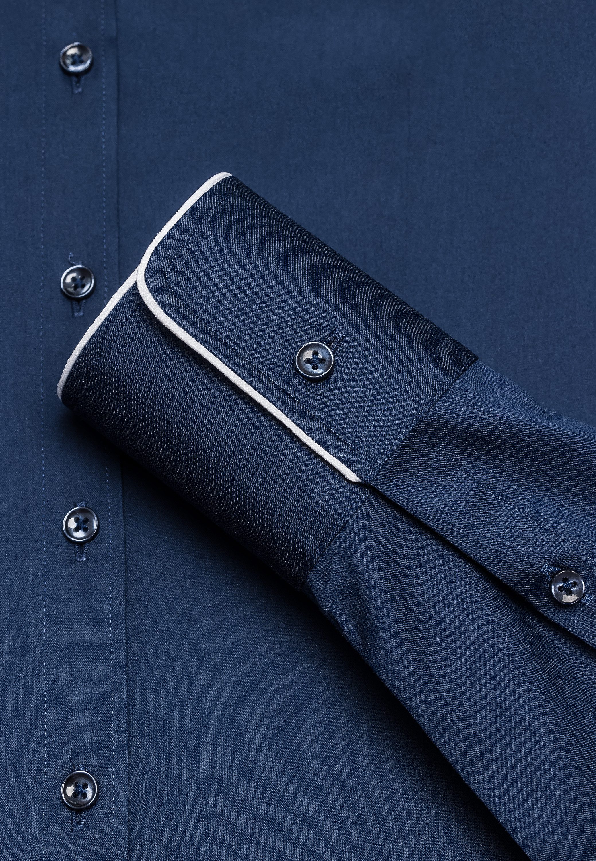 Vincenzo Boretti Klassische Bluse tailliert stretch günstig online kaufen