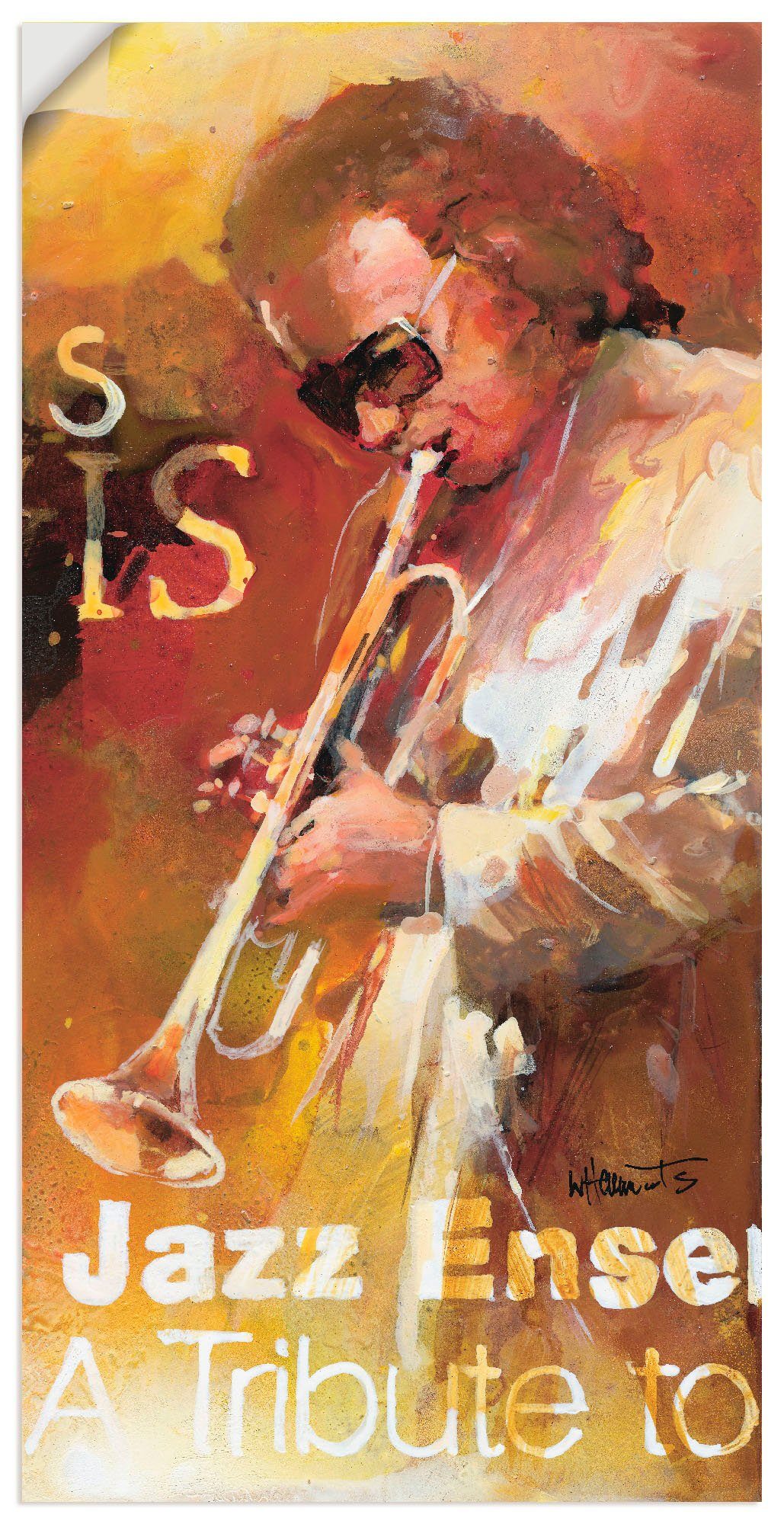 Poster Wandaufkleber Leinwandbild, oder Wandbild Artland Größen Ensemble, St), in Jazz (1 versch. als Musiker