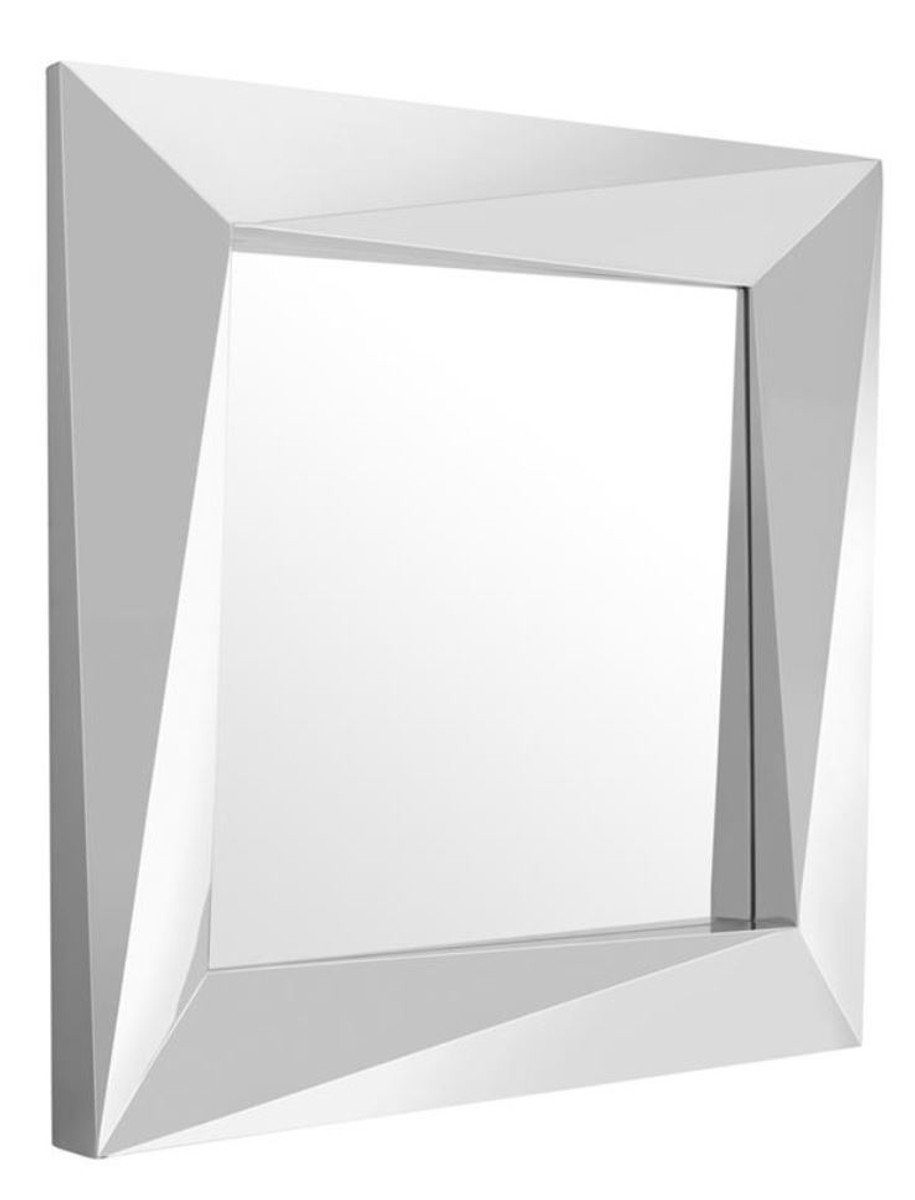 Casa Padrino Wandspiegel - Silber x Spiegel / 100 Luxus 100 Qualität Wandspiegel H. Luxus cm