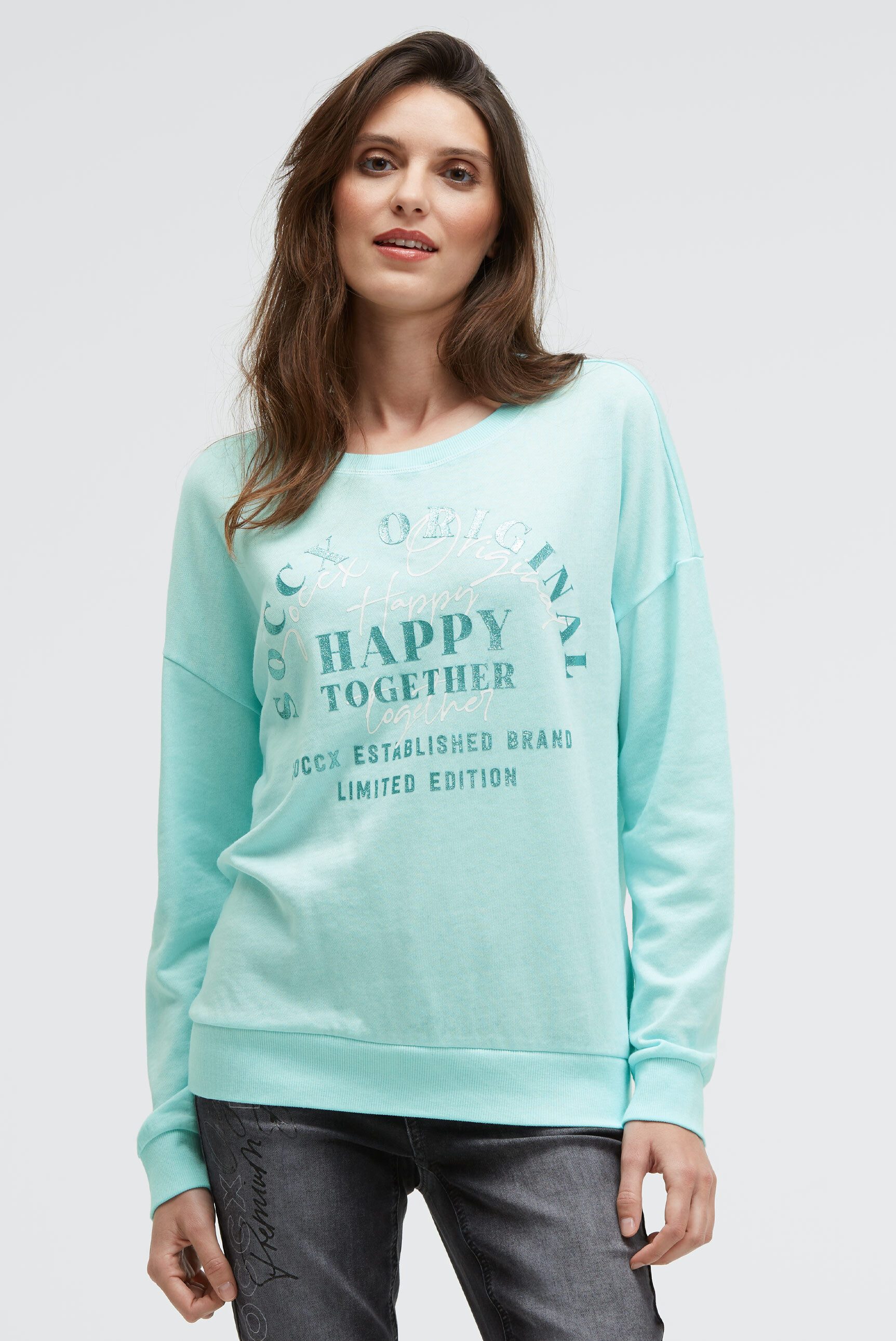 SOCCX Sweater mit überschnittenen Schultern günstig online kaufen