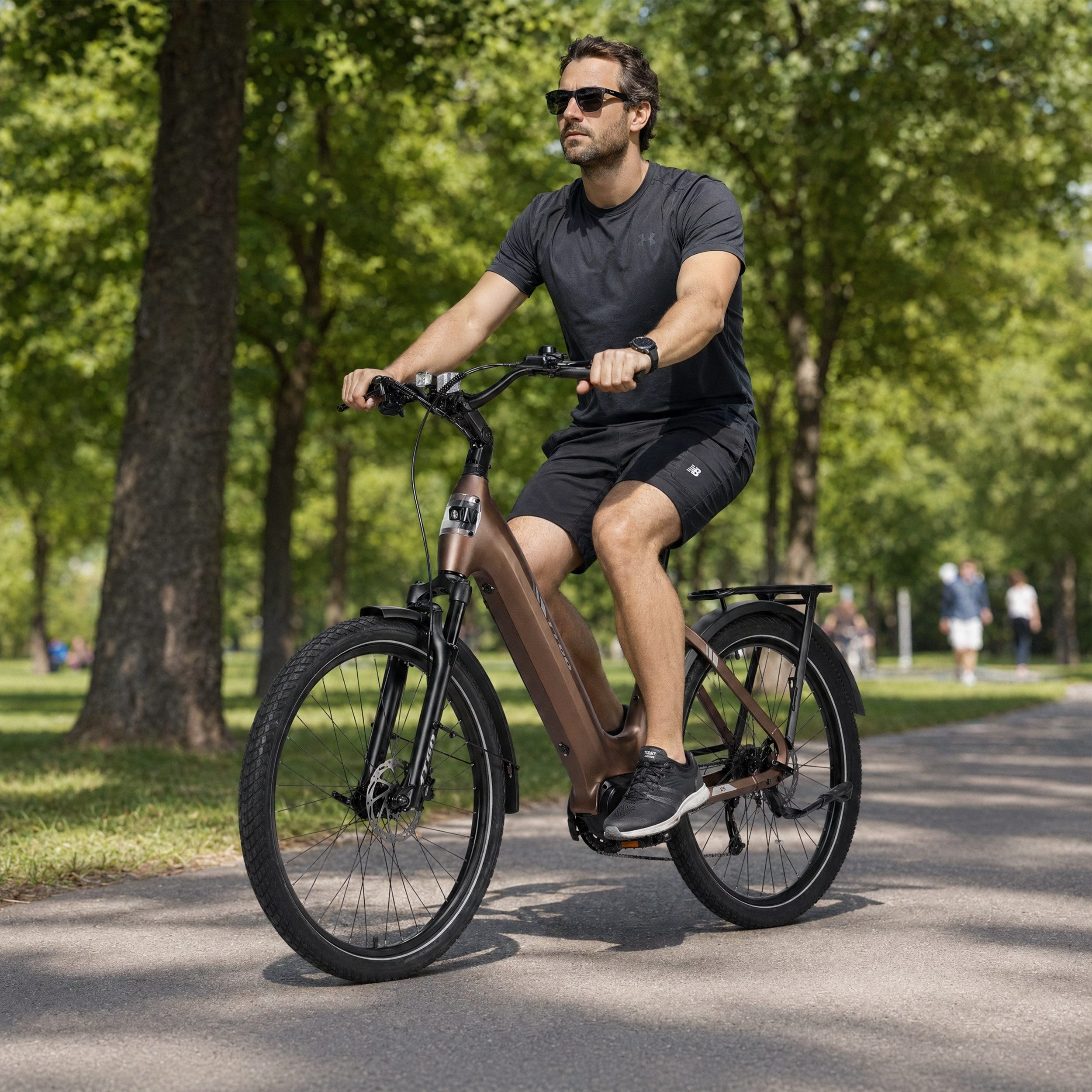 Vankel E-Bike Cityrad Z5 E-Fahrrad 28 Zoll Damen u. Herren 648WH Pedelec, 36V 18AH 130 km, 9 Gang, Kettenschaltung, Mittelmotor, 648 Wh, (Beleuchtungsset mit Batterieladegerät, Batterieschlüssel, Werkzeug), E-Bikes mit Bafang Mittelmotor, Elektrofahrrad, Damen Herren