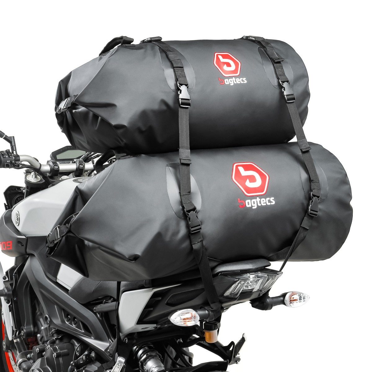 Bagtecs Reisetasche Set Motorrad Gepäckrolle Hecktasche BR50+BR30 Wasserdicht 80 Liter