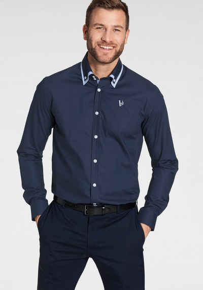 Bruno Banani Businesshemd Button-down-Kragen, das perfekte Hemd für viele Anlässe