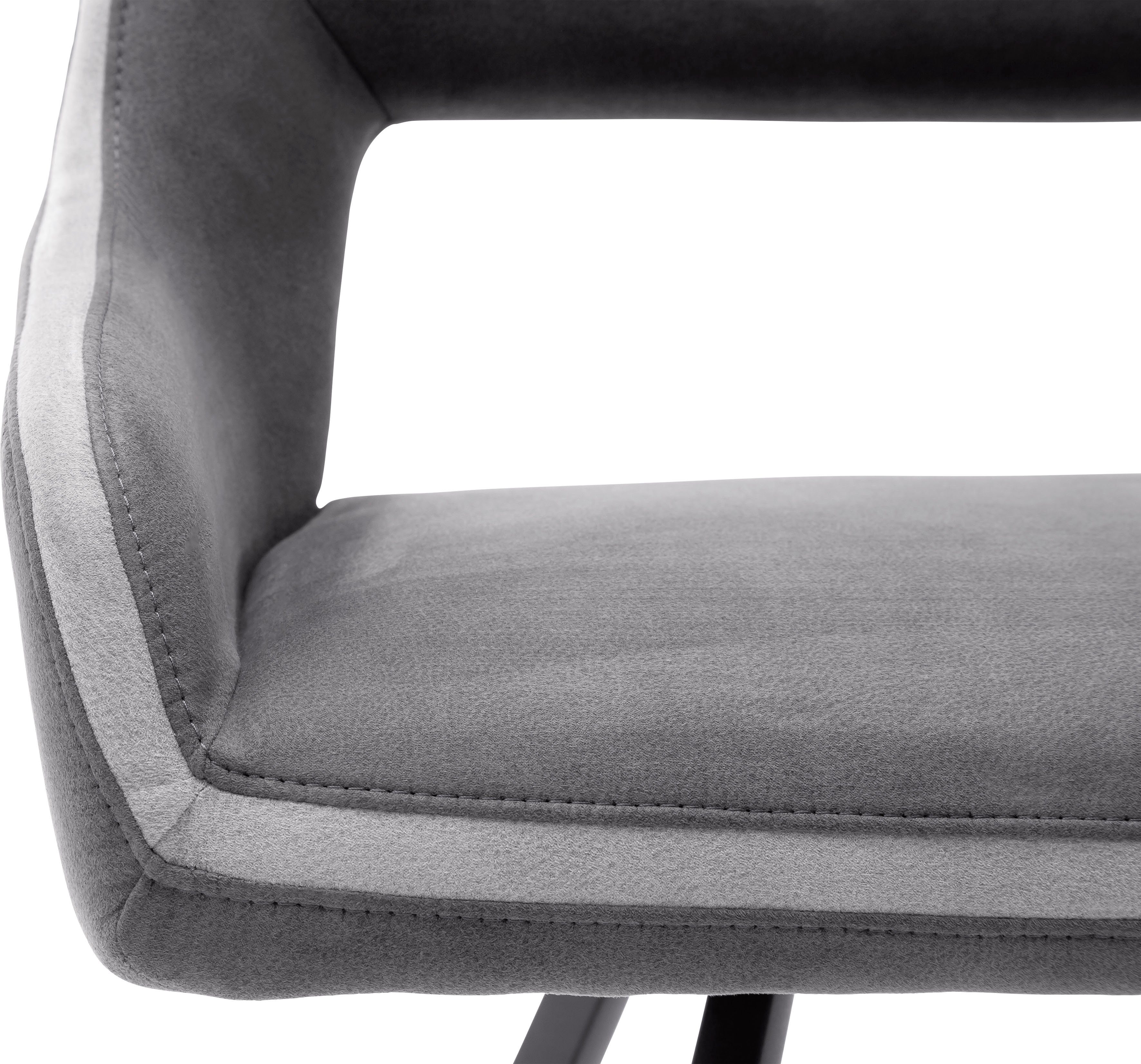 MCA furniture Sitzbank kg wahlweise 50 | Sitzhöhe cm-175 155 cm bis cm, 280 Dunkelgrau belastbar, breite Bayonne, Dunkelgrau-Grau