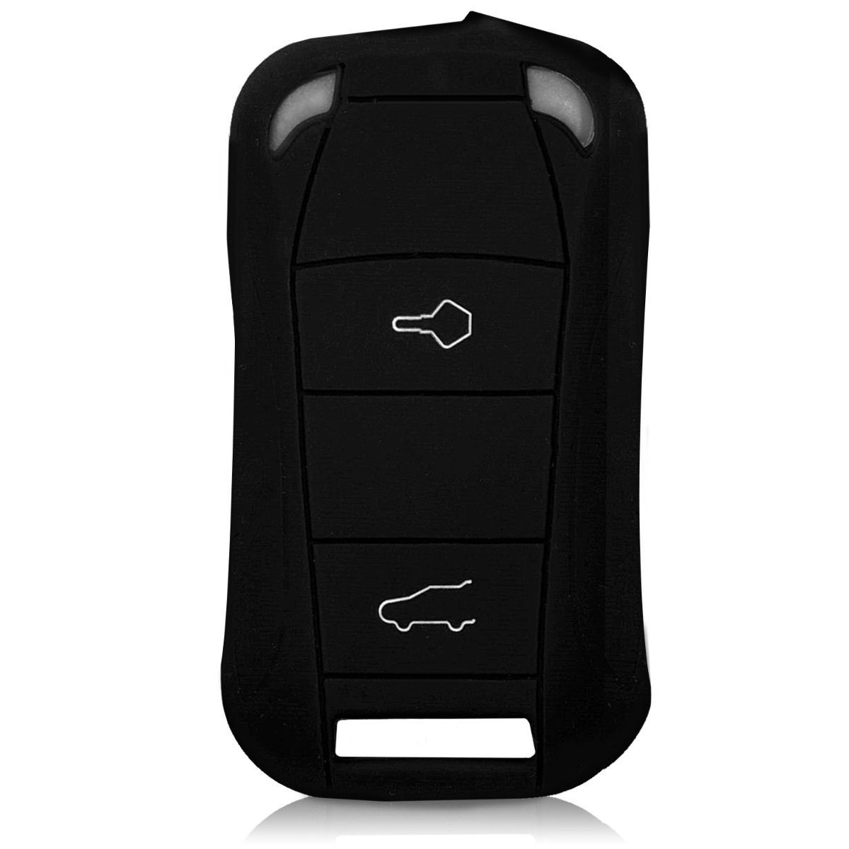 Schlüsseltasche Schlüssel Cover Autoschlüssel für Case Silikon Schwarz kwmobile Hülle Porsche, Schlüsselhülle