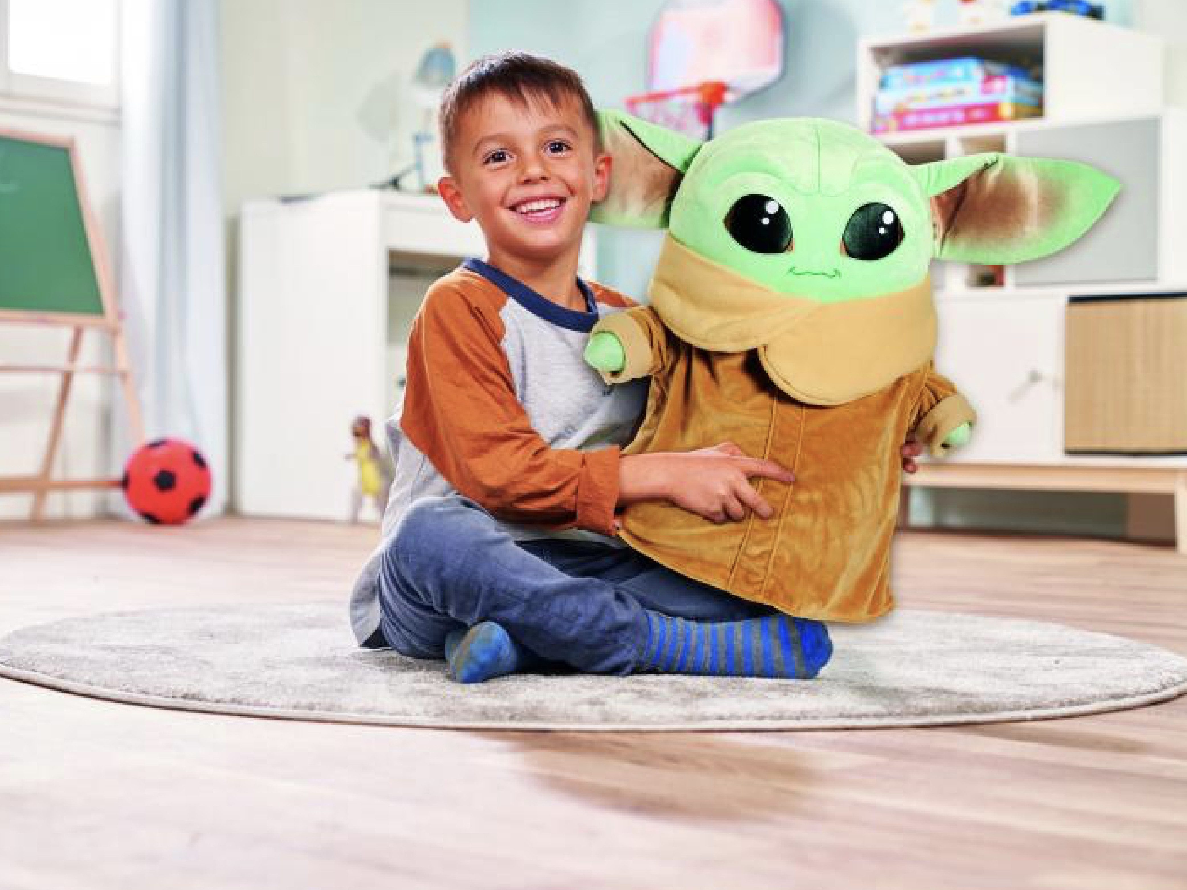 Star Wars Plüschfigur Baby Yoda Plüsch The Mandalorian The Child Jumbo XXL günstig online kaufen