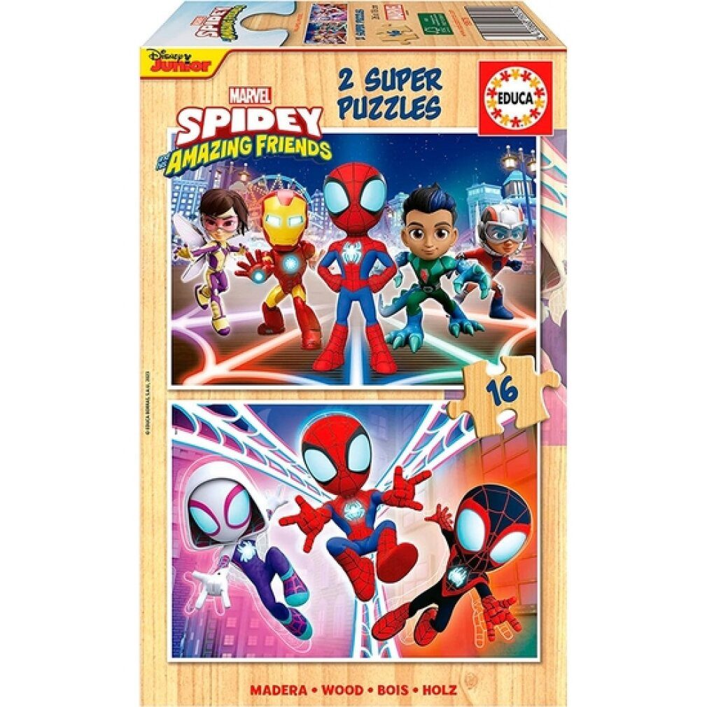 Educa Puzzle PUZZLE 2X16 SPIDEY & SEINE ERSTAUNLICHEN FREUNDE 19579, Puzzleteile
