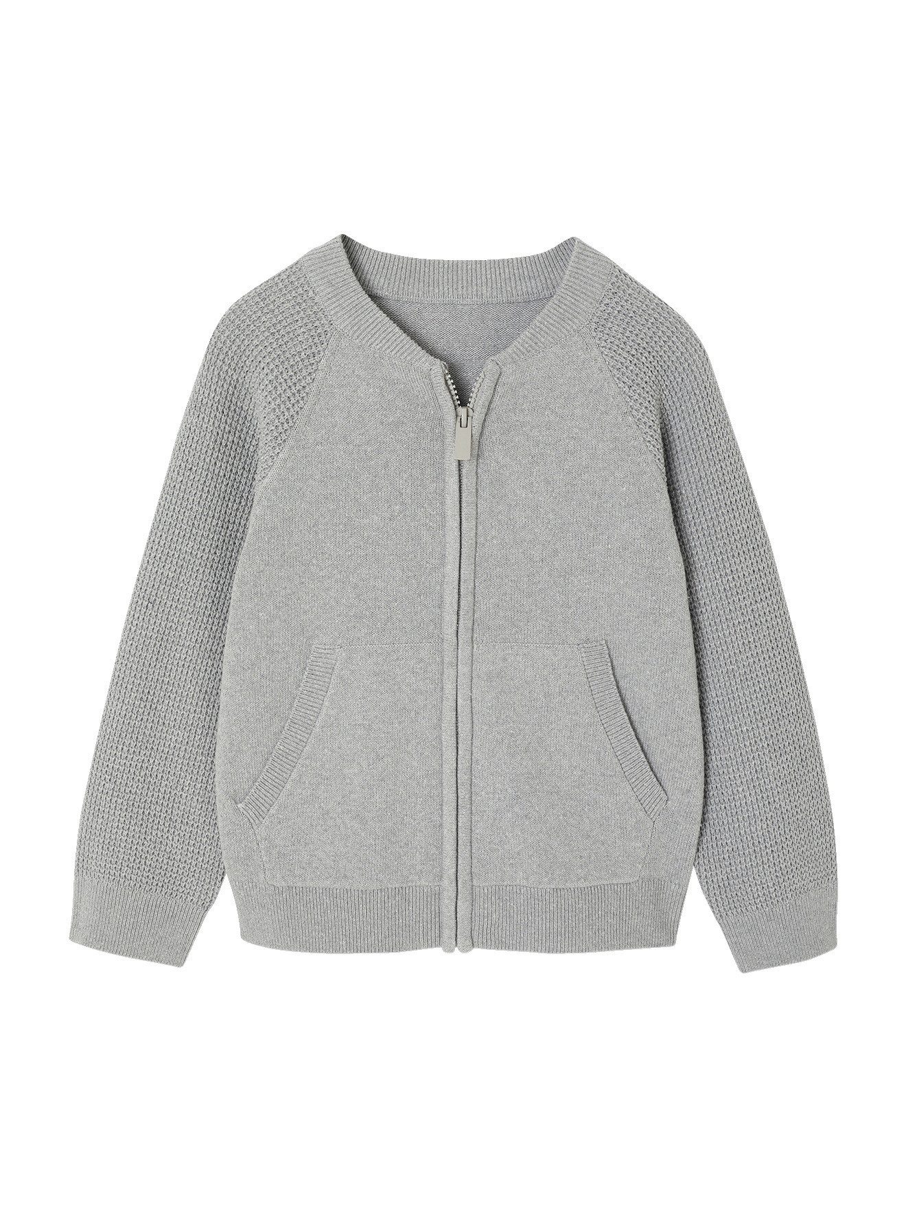 Cardigan Jacke aus TeddyfleeceTaschen für Jungen