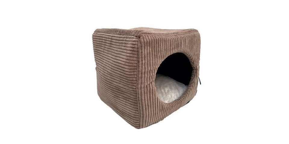 Lebon Tierbett Lebon Katzenhöhle Cubo 40 x 40 cm braun