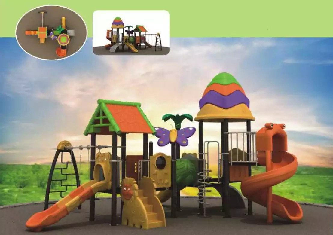 JVmoebel Spielturm Bunter Spielturm mit Rutsche und Schaukel für aktive Kinder, Made in Europa