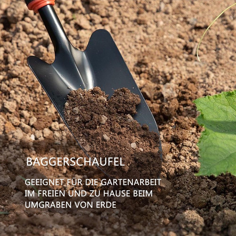 TUWENA Gartenpflege-Set Gartenwerkzeug Set 4-Teiliges, Kleingeräte-Set, Gartenset,Gartenpflege, Blumenkelle, Kleinrechen, Kombihacke,Handwerkzeuge für Garten &  – Bild 3 von 5