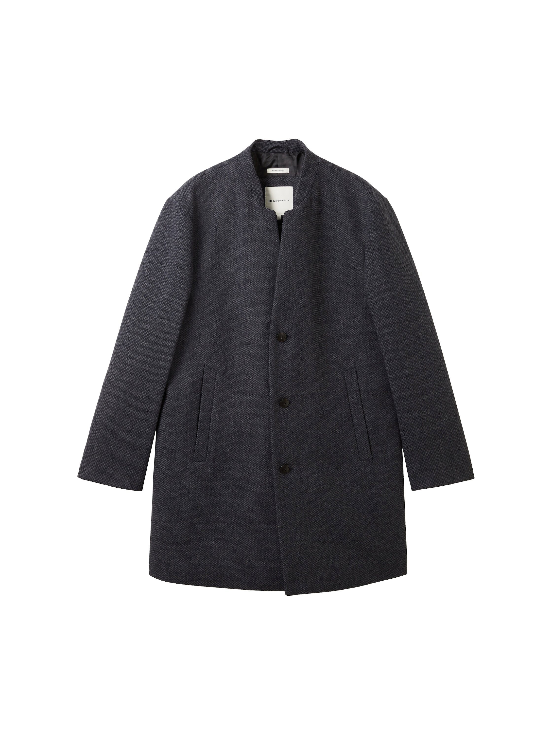 TOM TAILOR Denim Langmantel Mantel mit Stehkragen