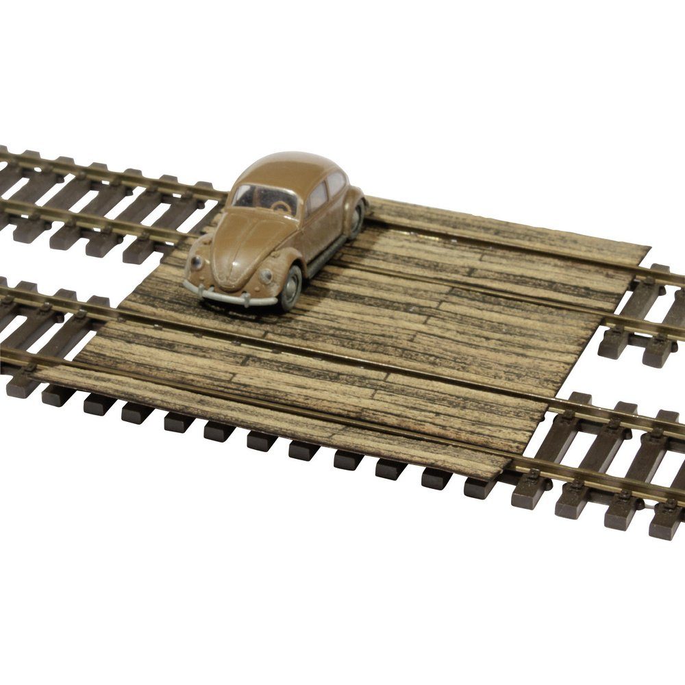 Modelleisenbahn-Fertiggelände MBZ 86213 Z Bohlen-Bahnübergang Lasercutbausatz