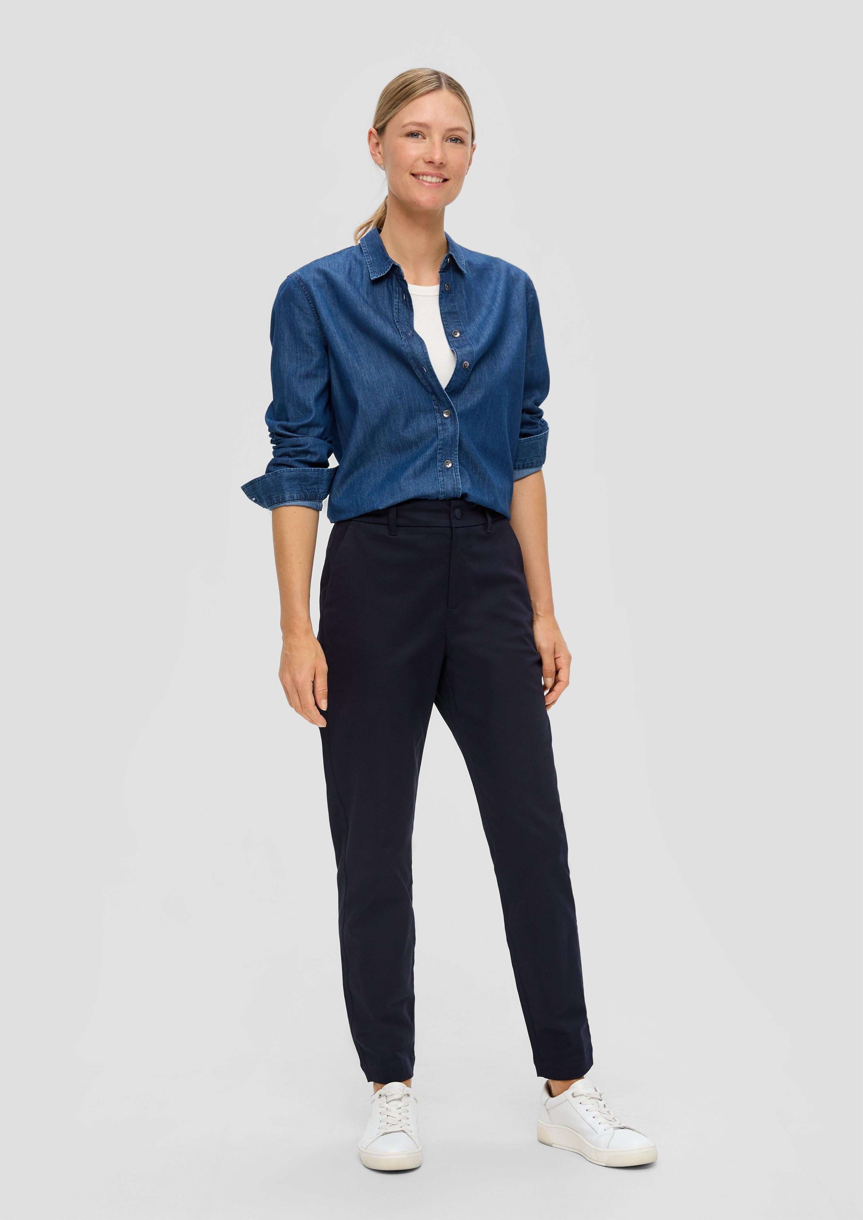 s.Oliver Stoffhose Elastische Hose mit Tapered günstig online kaufen