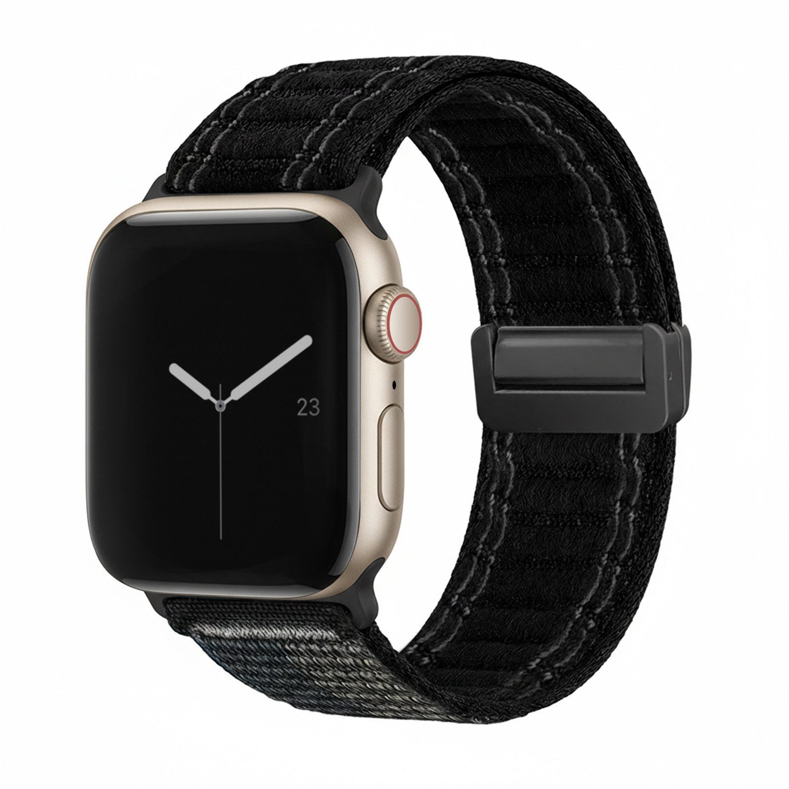 Tec-Expert Smartwatch-Armband für Apple Watch Series 4 40 mm Armband Ersatz Wechsel Band, Nylon Textil mit Magnetverschluss, stufenlos Verstellbar atmungsaktiv