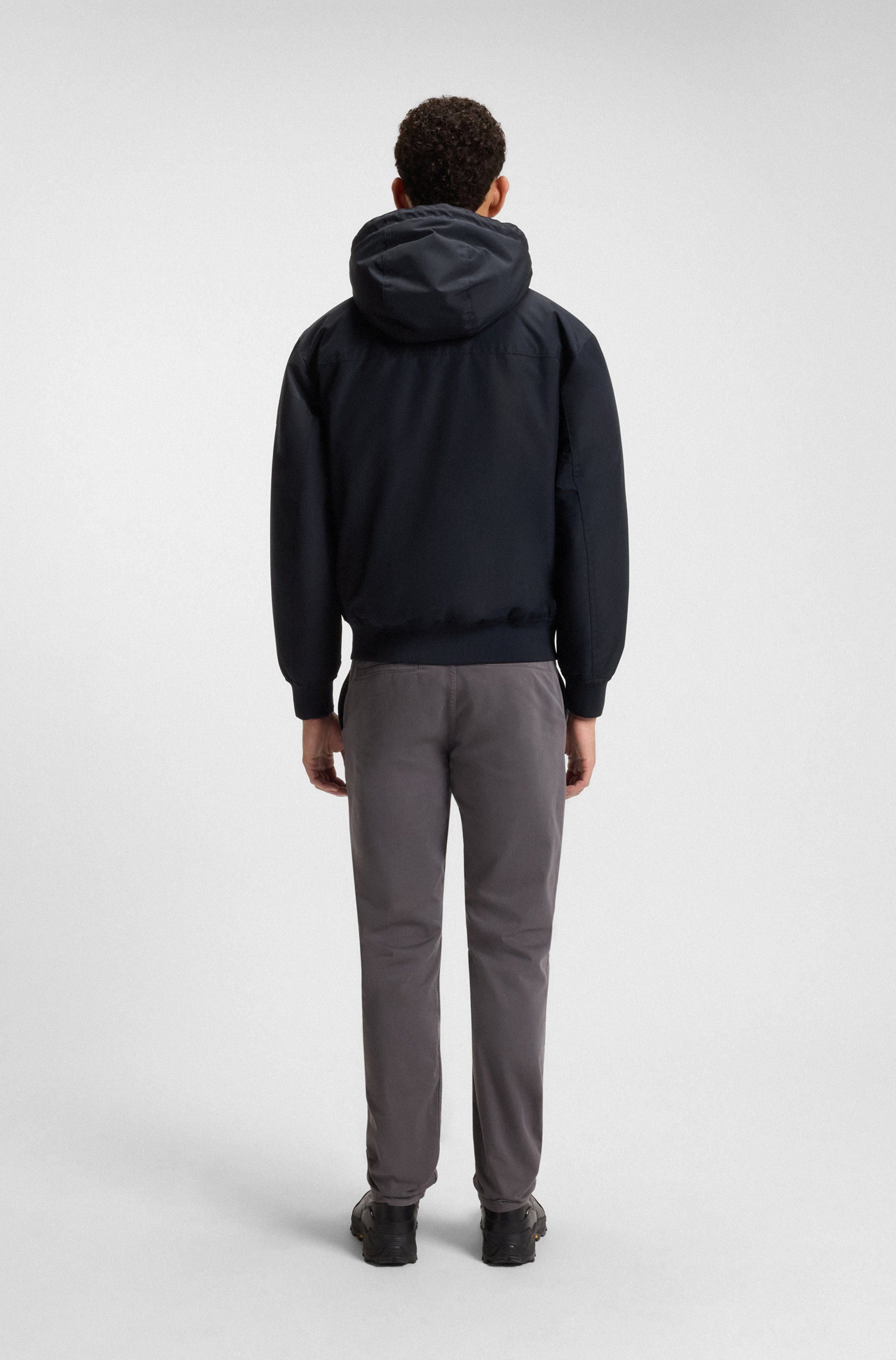 BOSS ORANGE Blouson Osis relaxed fit, mit wattierter Kapuze, verdeckter Reißverschluss