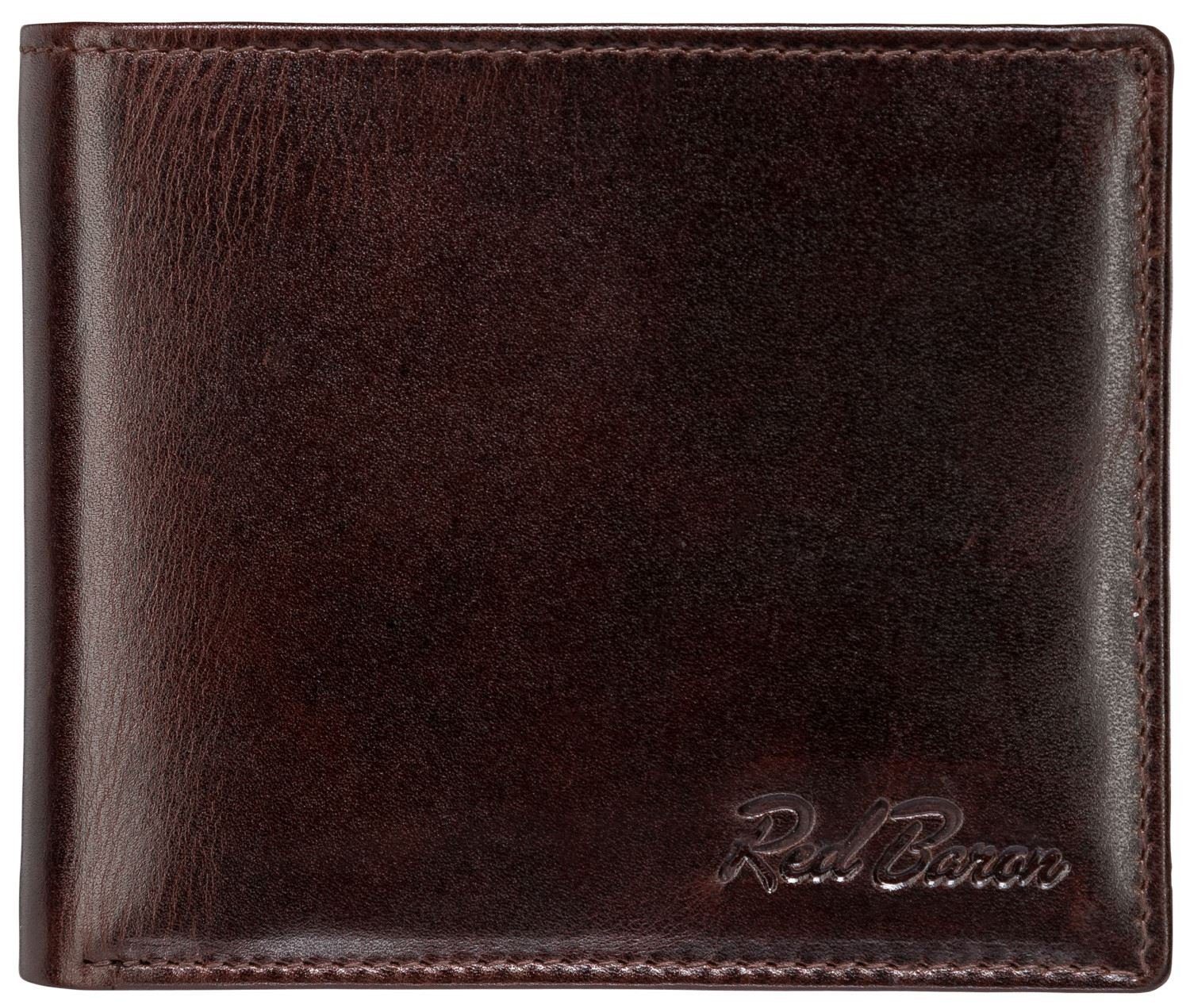 Red Baron Geldbörse RB-WT-006-06, Kreditkartenfächer, Netzfach, Münzfach mit Druckknopf