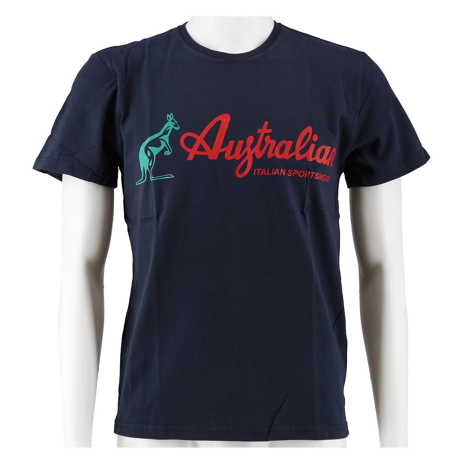 Australian T-Shirt Logo navy/rot Herren