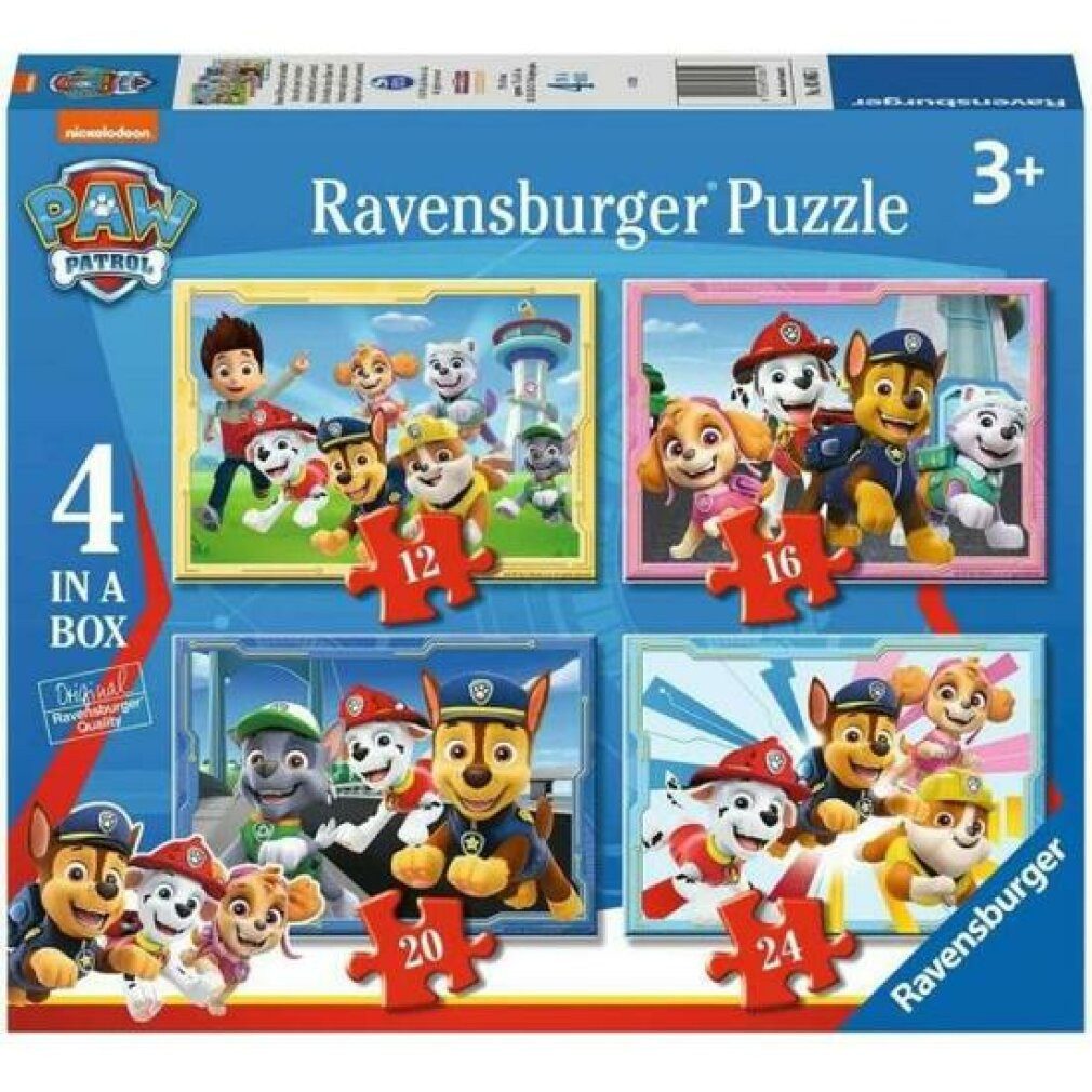 Ravensburger Puzzle PUZZLE 4 IN BOX PAW PATROL B 03065 RAVENSBURGUER, Puzzleteile