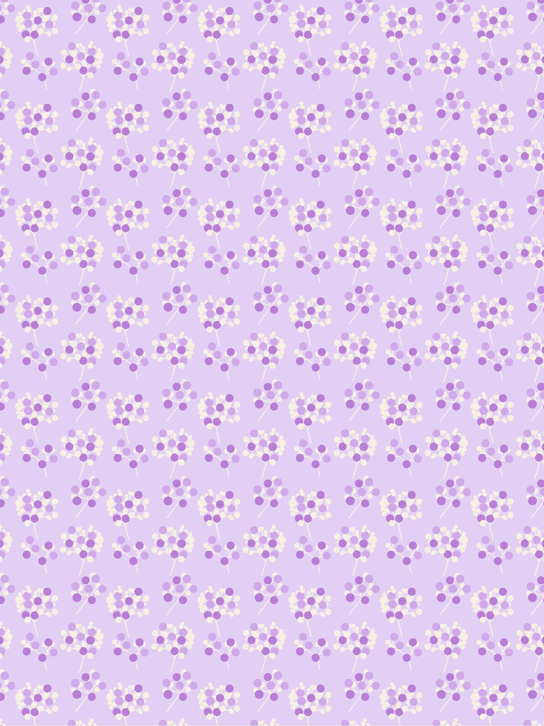 Stück 3 Motivpapier Purple Bunch, décopatch
