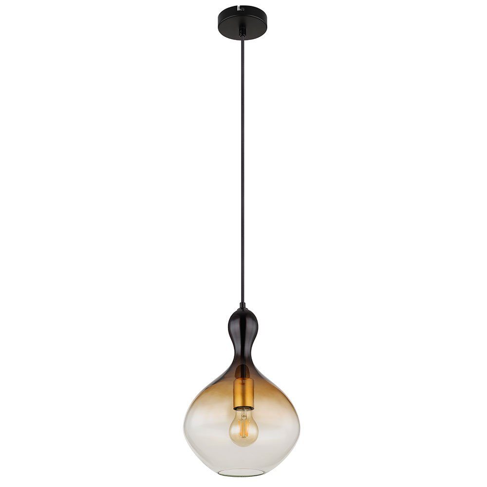 GLOBO LIGHTING Hängeleuchte, Esszimmerleuchte Deckenleuchte Pendelleuchte Hängelampe Schwarz-Gold