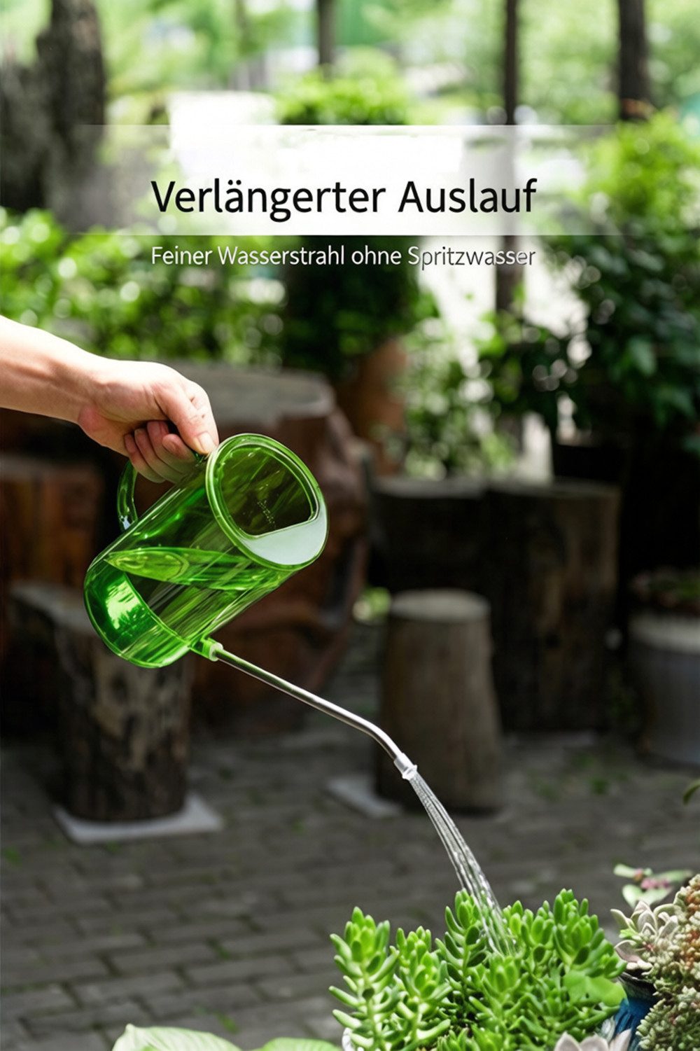 Jumpeak Gießkanne Kleine Gießkanne,Blumensprühflasche,Mini Gießkanne,Langer Auslauf, Drei Farben,Verschiedene Größen,Kunststoff,Zerstäuber Sprühflasche