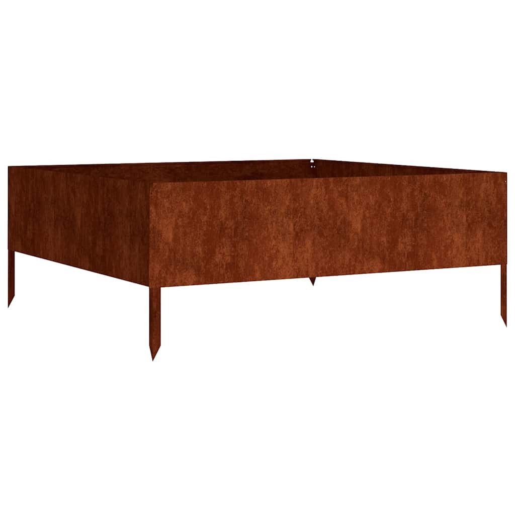 vidaXL Hochbeet Hochbeet 100x100x41 cm Cortenstahl (1 St)