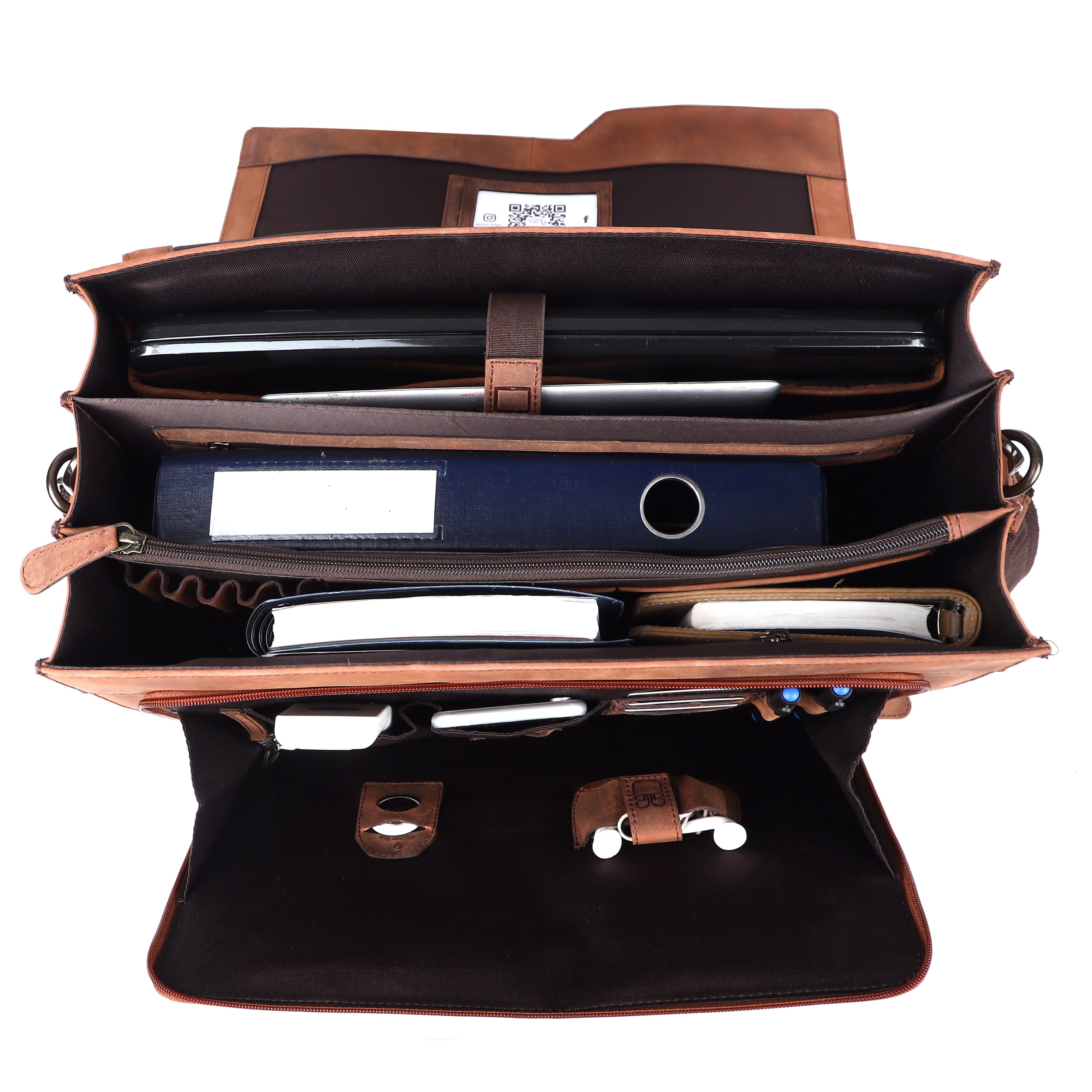 Zoll Tygon, Laptop Stil Vintage Lehrertasche für bis 15,6 TUSC Aktentasche Premium im