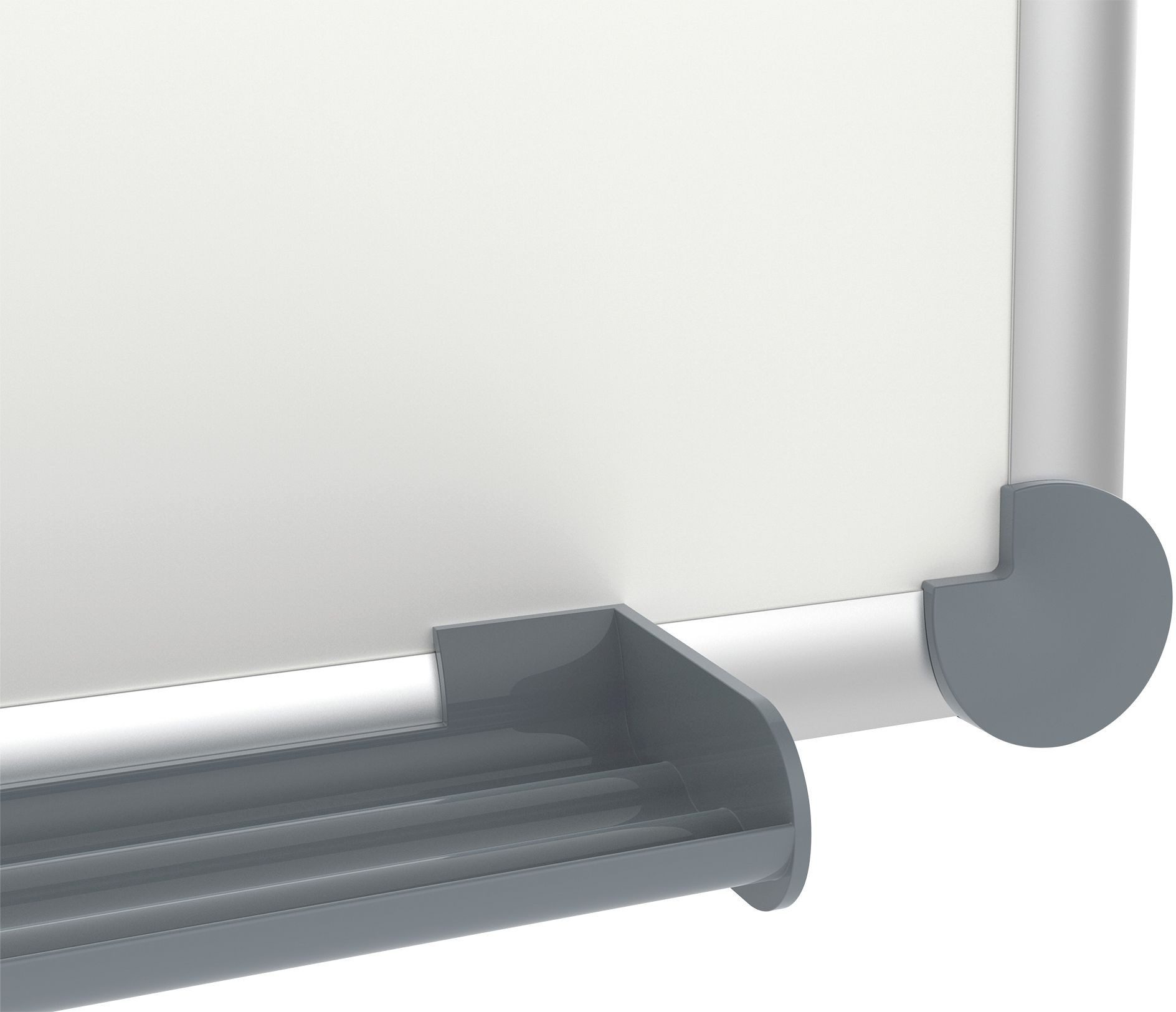 MAUL Magnettafel Whiteboard 2000 Maulpro Emaille 90x180cm Ecken grau